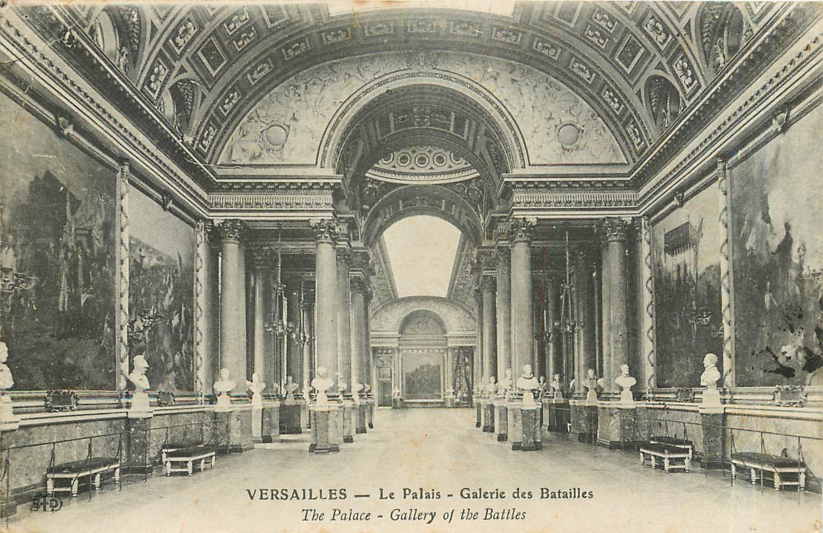 CPA Versailles Le Palais Galerie des Batailles 