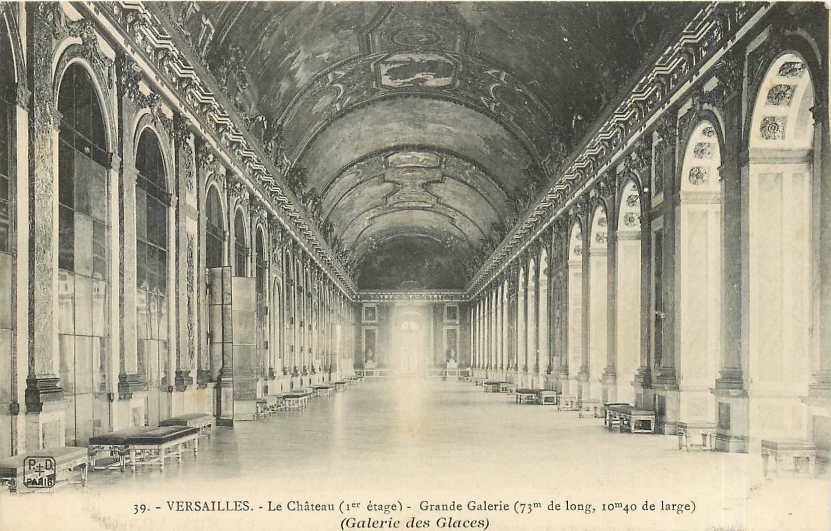 CPA Versailles Le Chateau Grande Galerie 
