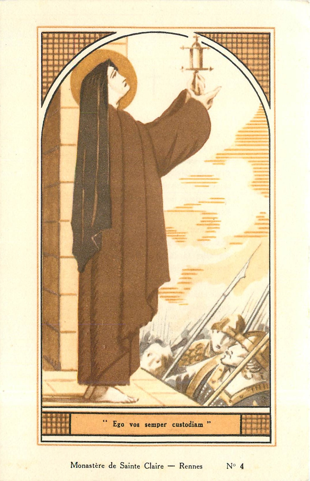 CPA Monastere de Sainte Claire Rennes 