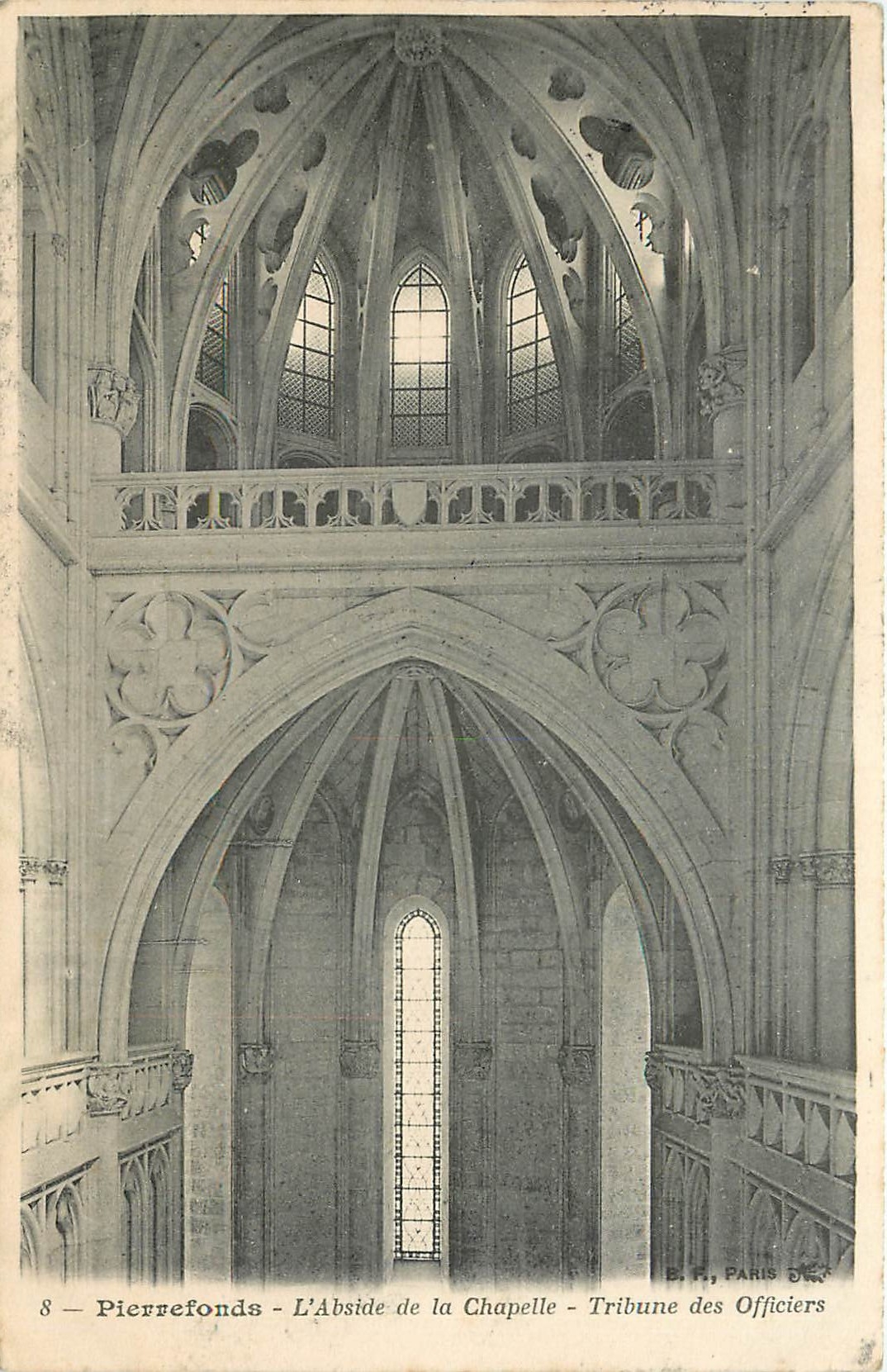 CPA Pierrefonds L'Abside de la Chapelle Tribune des Officiers 