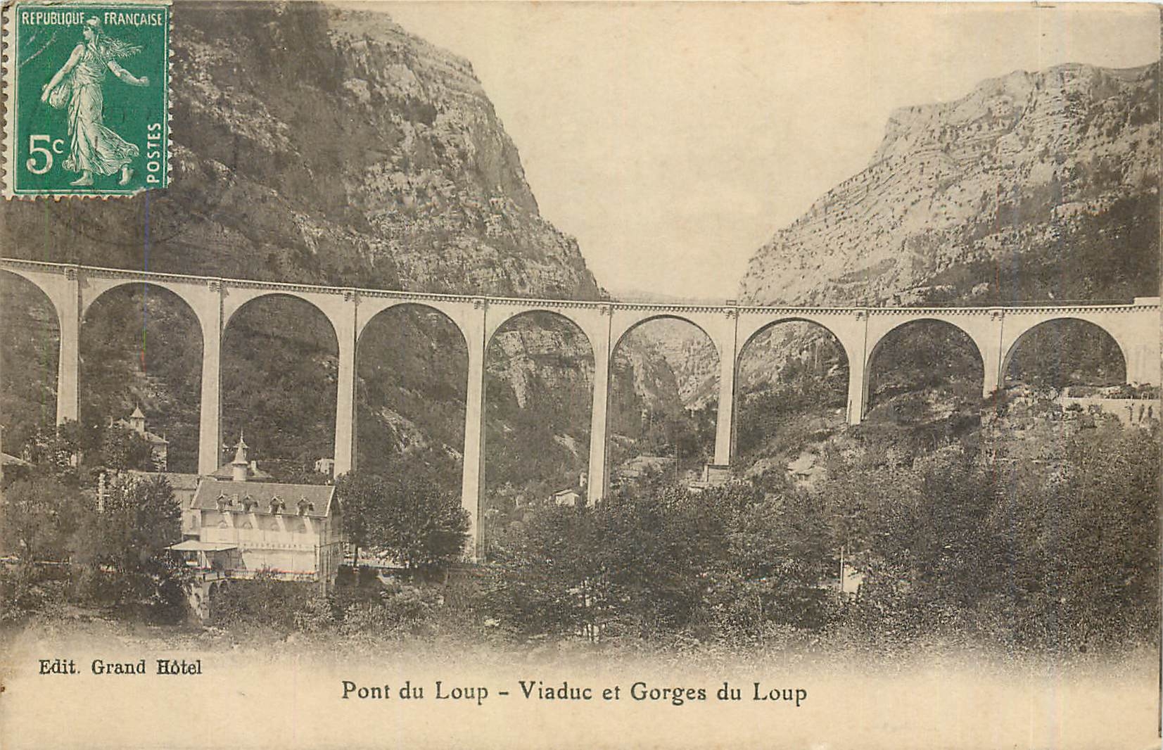 CPA Pont du Loup Viaduc et Gorges du Loup 