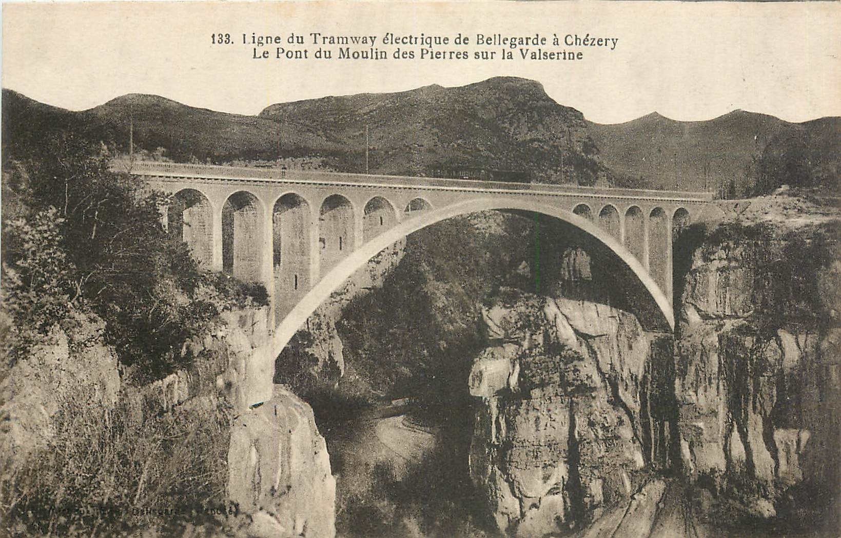 CPA Ligne du Tramway electrique de Bellegarde a Chezery