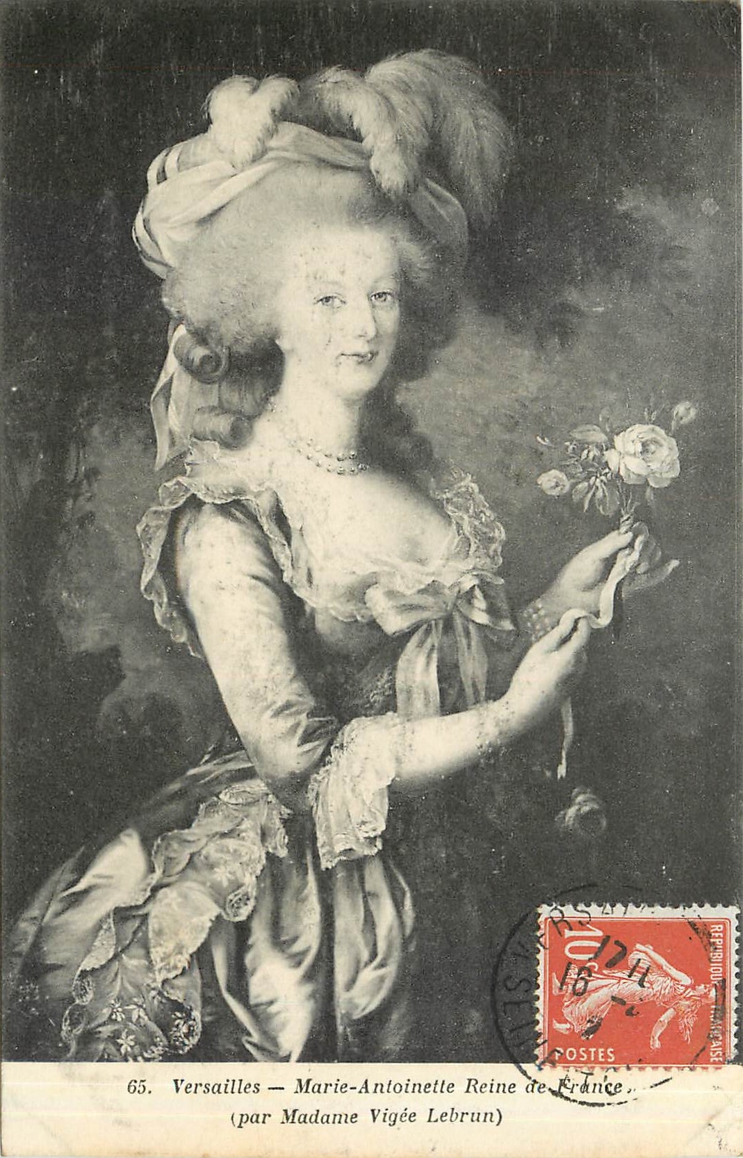 CPA Versailles Marie Antoinette Reine de France