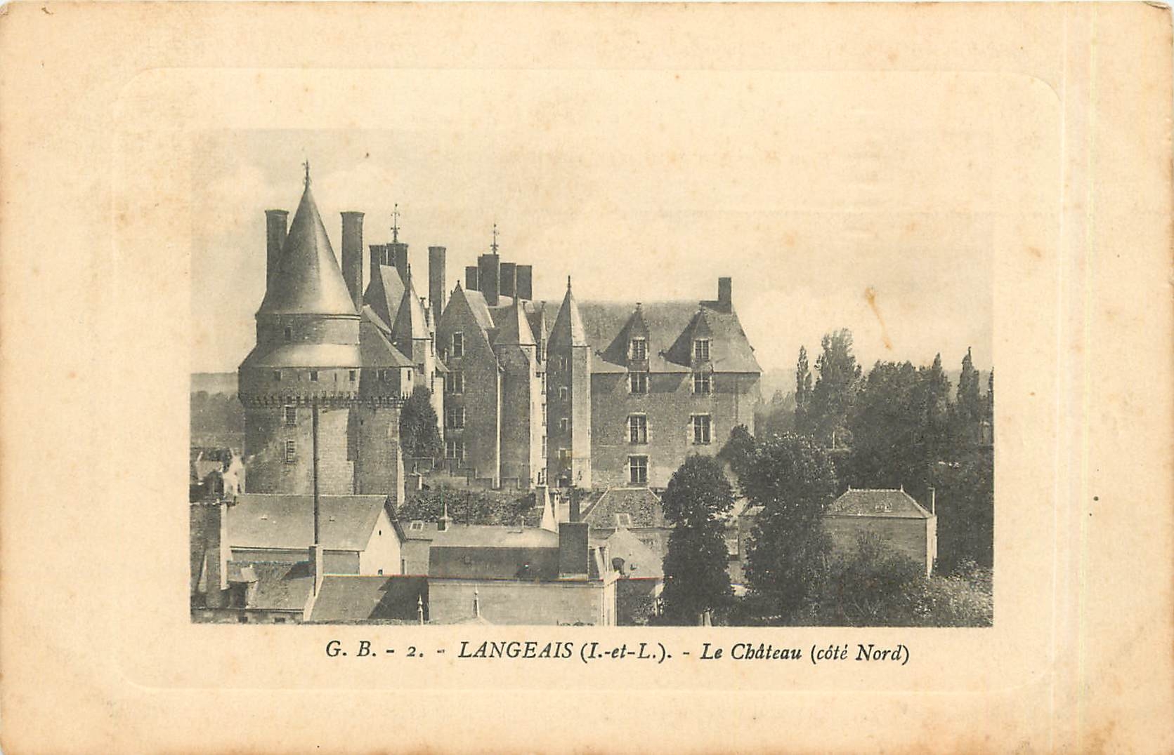 CPA Langeais I et L Le Chateau cote nord