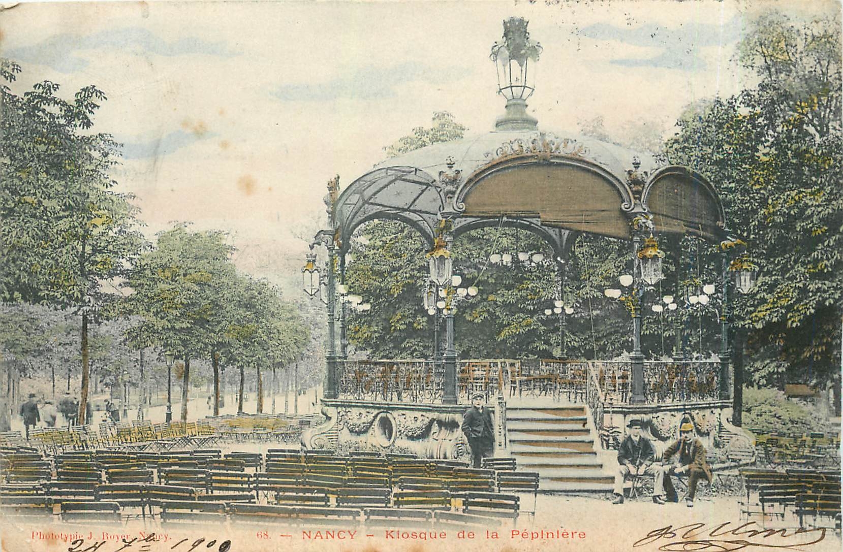 CPA Nancy Kiosque de la Pepiniere 