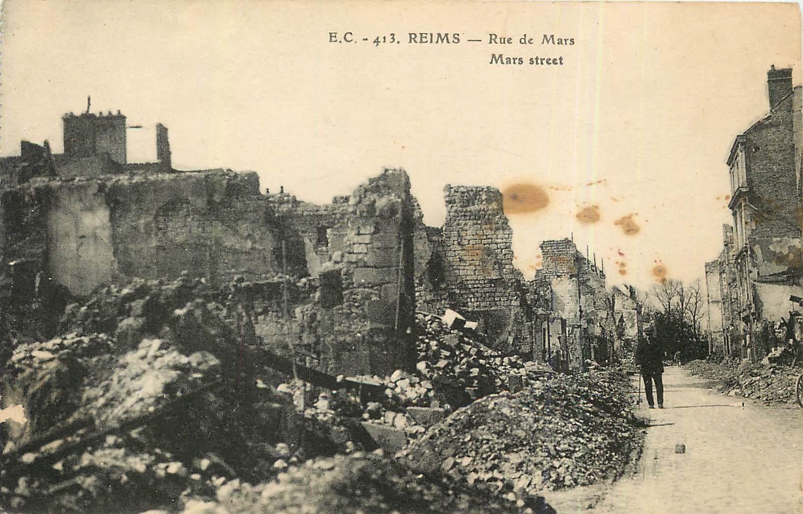 CPA Reims Rue de Mars 