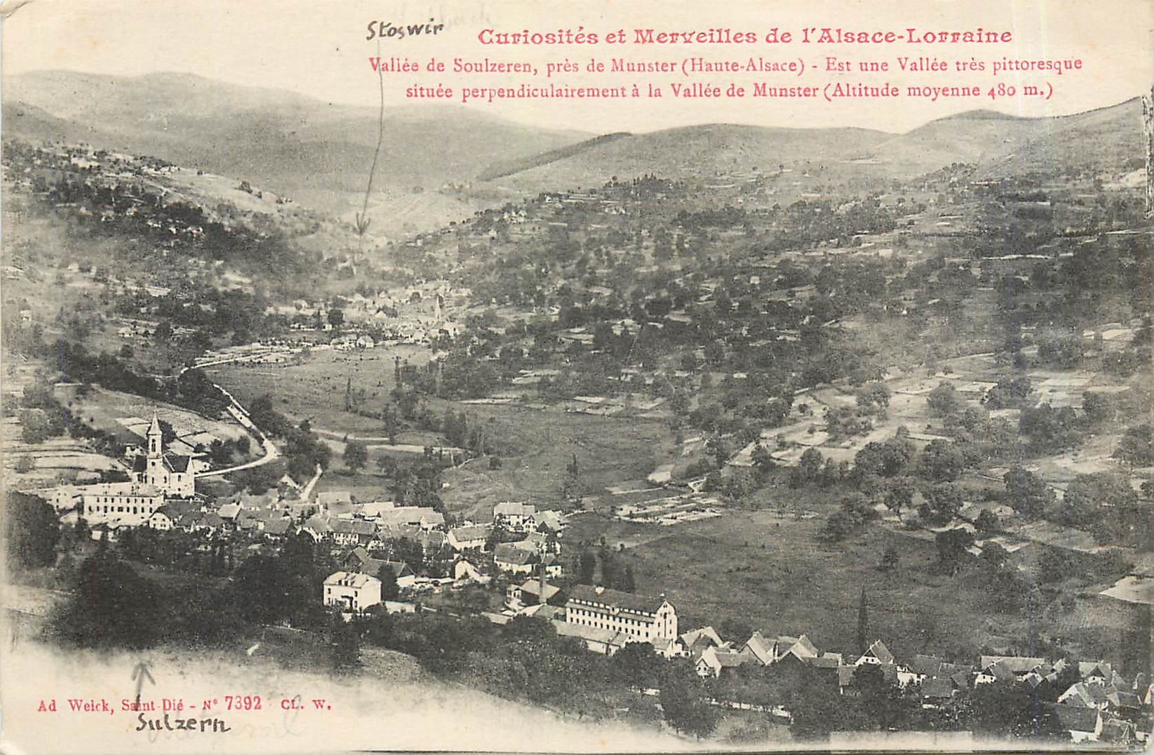 CPA Curiosties et Merveilles de l'Alsace Lorraine Vallee de Soulzeren pres de Munster