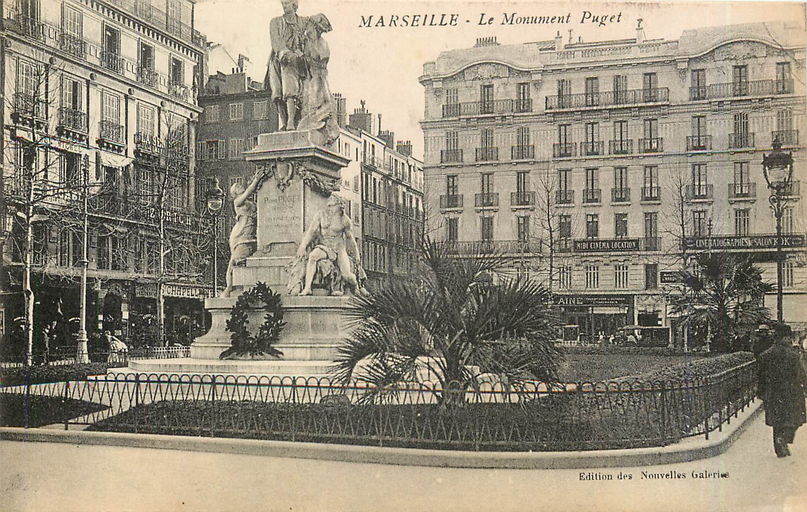 CPA Marseille Le Monument Puget 