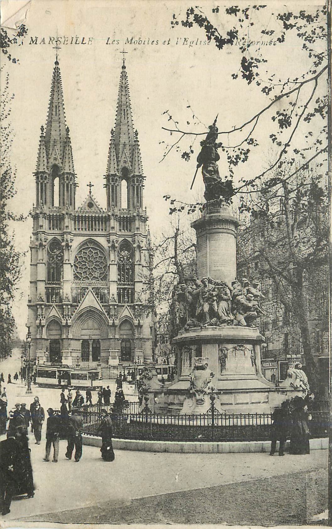 CPA Marseille Les Mobiles et l'Eglise 