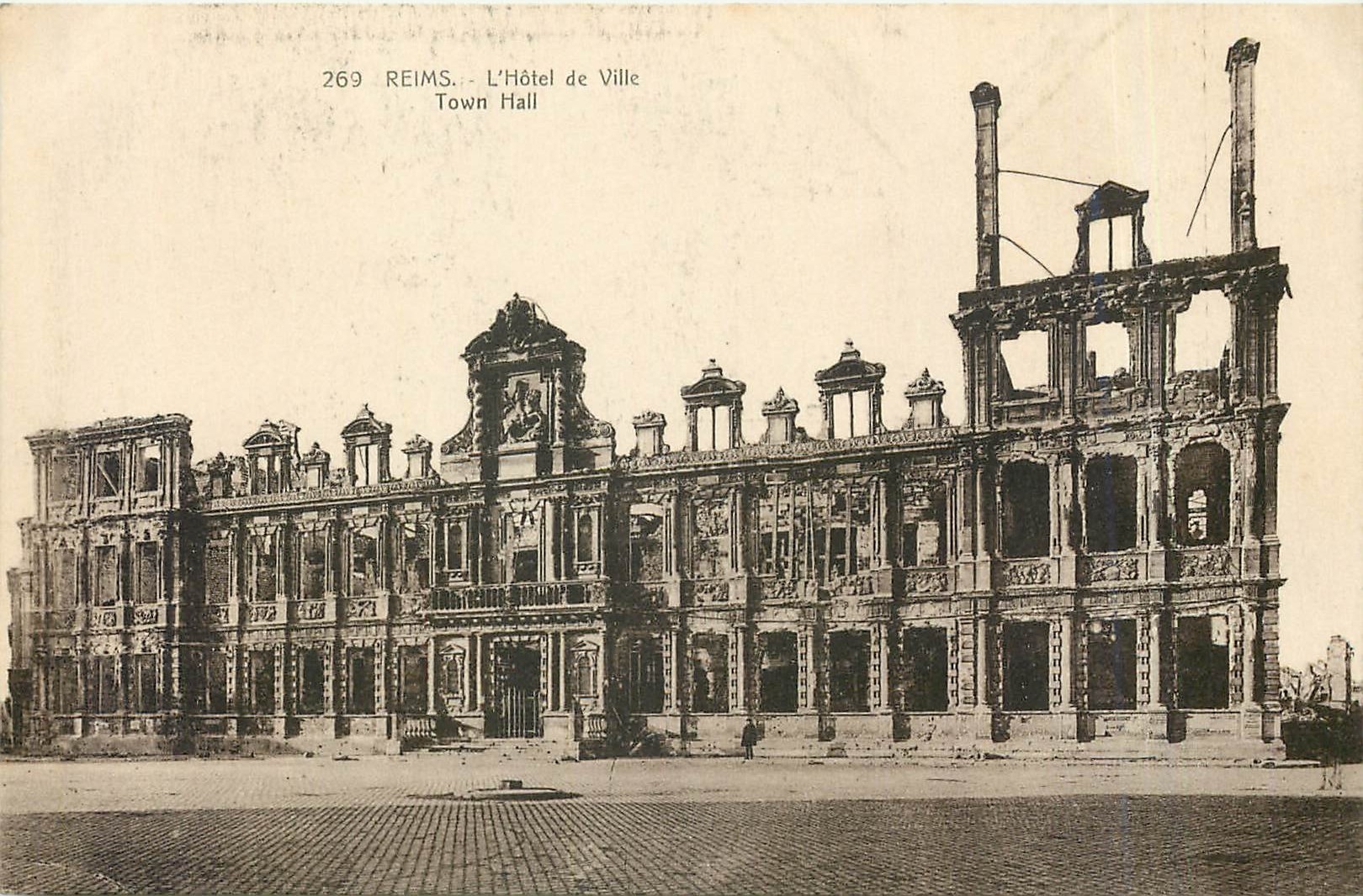 CPA Reims L'Hotel de Ville 