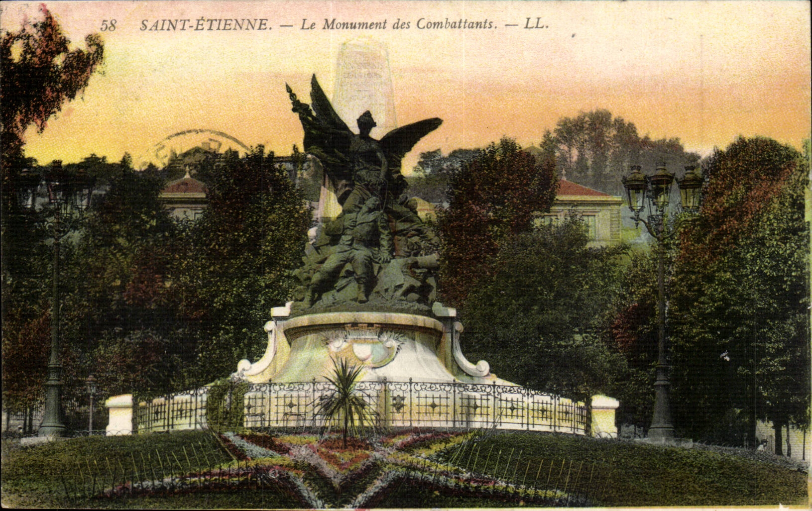 Saint Etienne CPA the monument of the Of Gironde ones