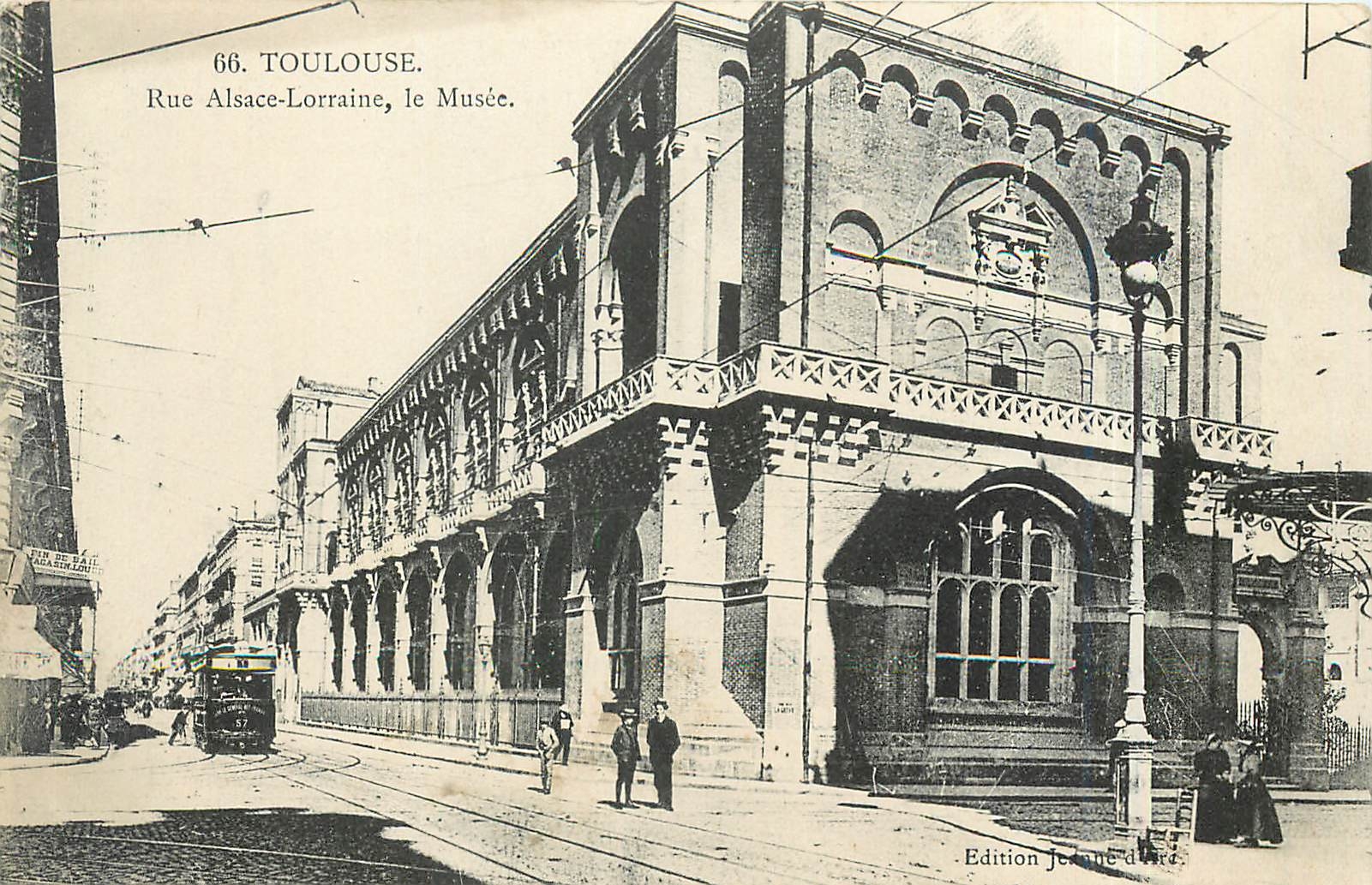 CPA Toulouse Rue Alsace Lorraine le Musee Tramway