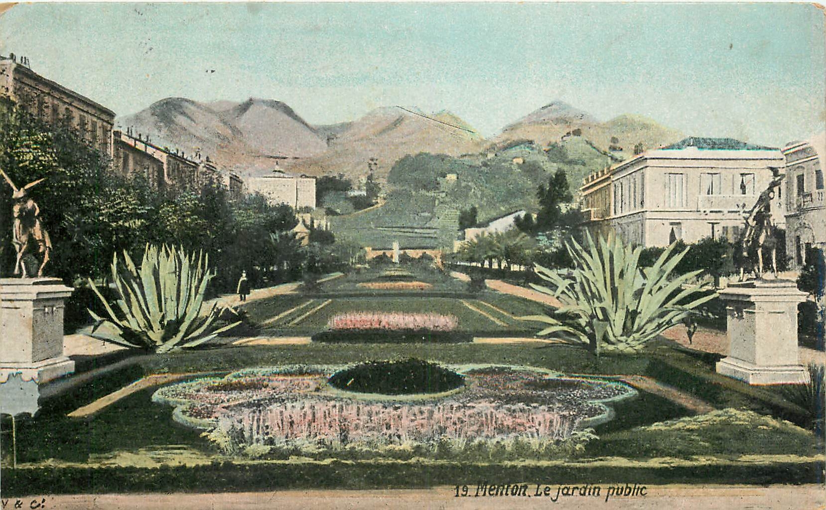 CPA Menton Le Jardin public 