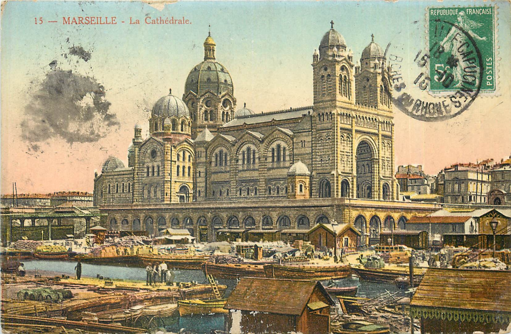 CPA Marseille La Cathedrale 
