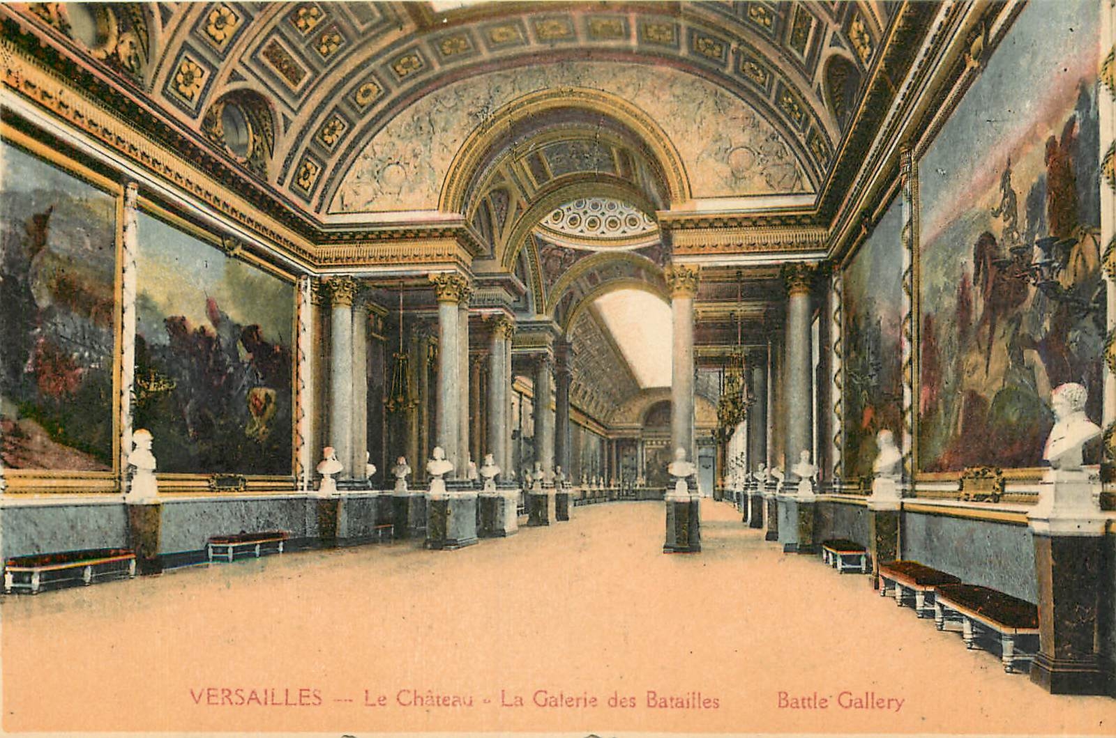 CPA Versailles Le Chateau La Galerie des Batailles 