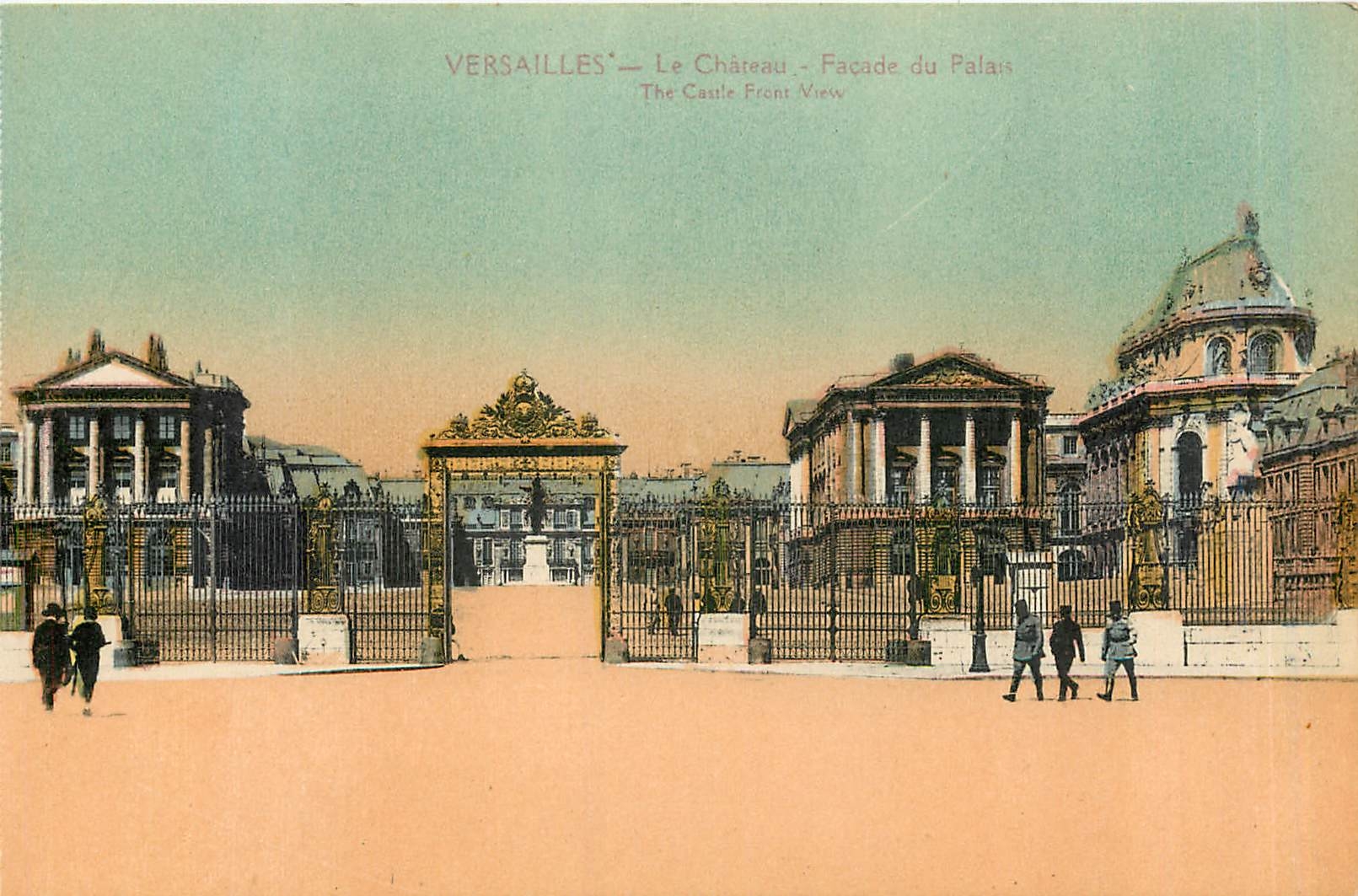 CPA Versailles Le Chateau Facade du Palais 