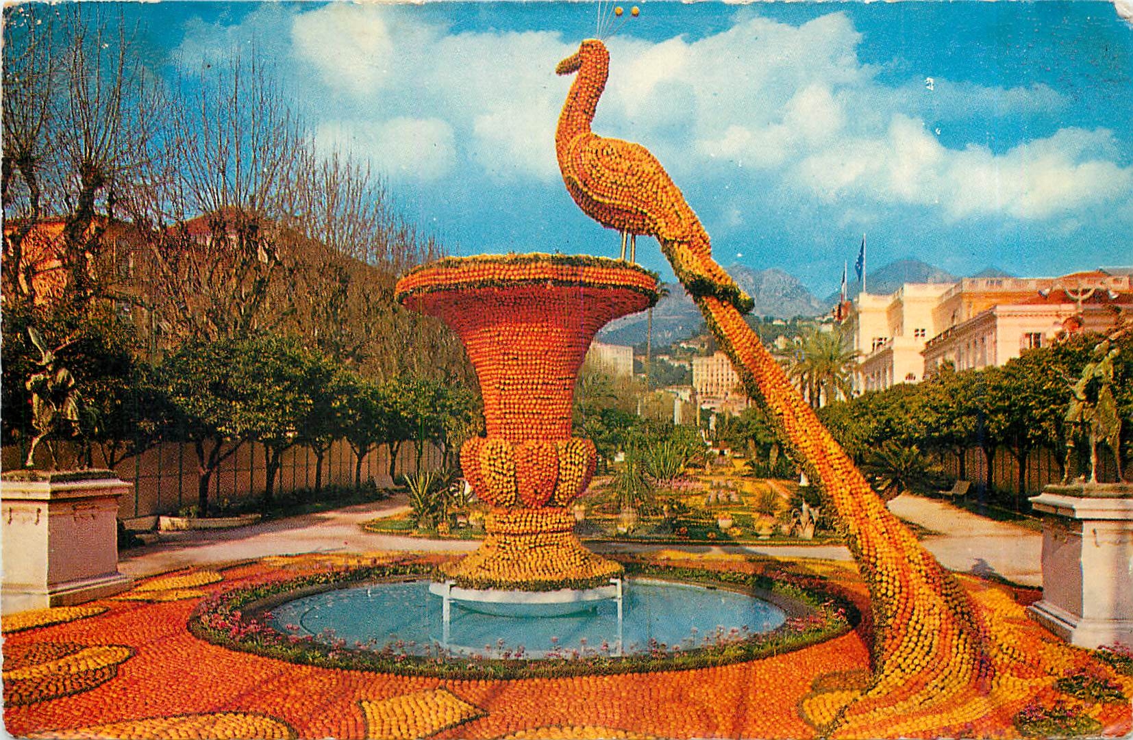 CPM Menton AM Motif compose oranges et de citrons