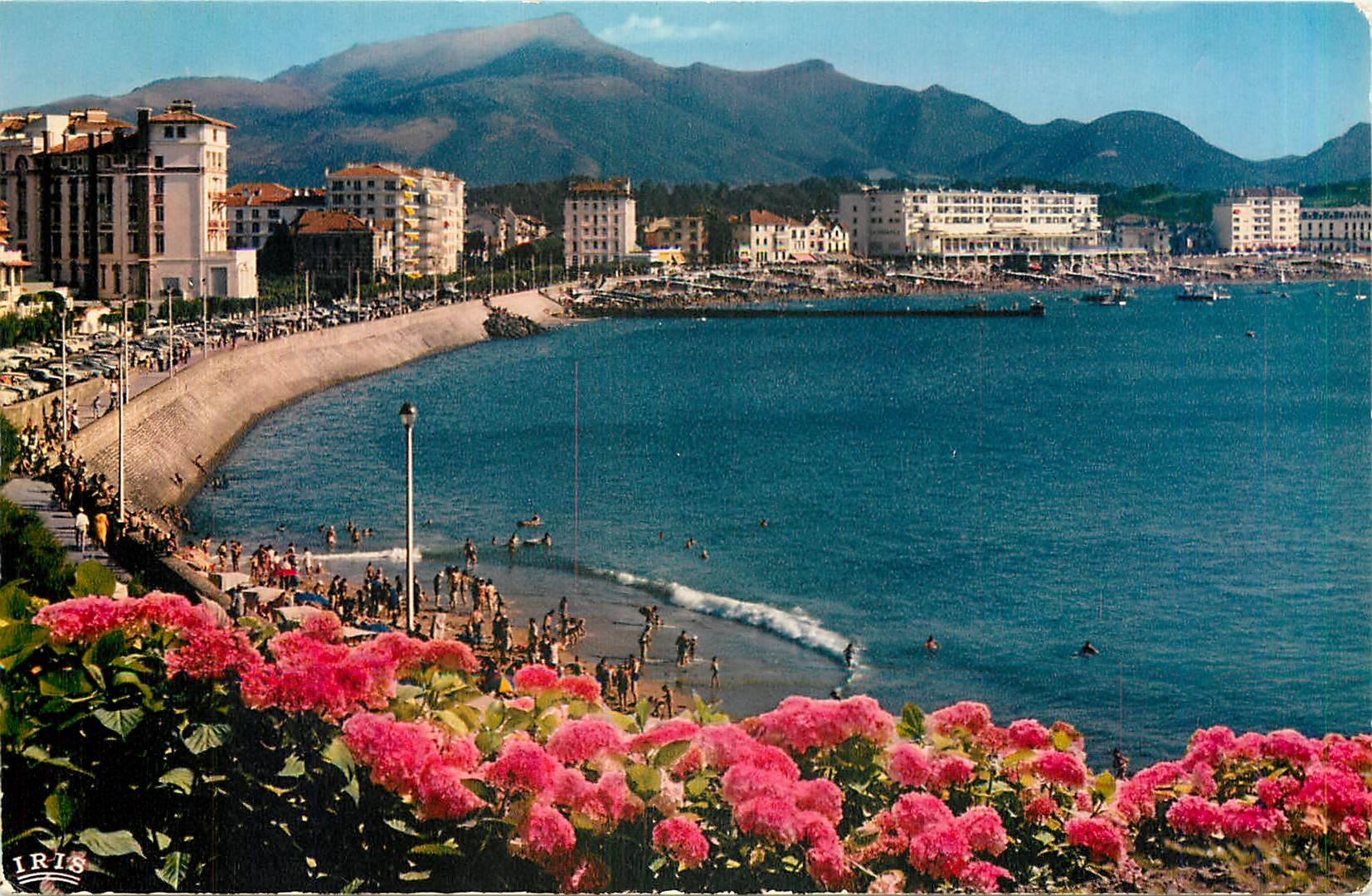 CPA Saint Jean de Luz La Plage et la Rhune 
