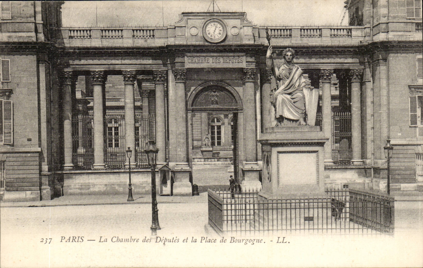 Paris -7 - das Unterhaus und der Ort von Burgunder - CPA