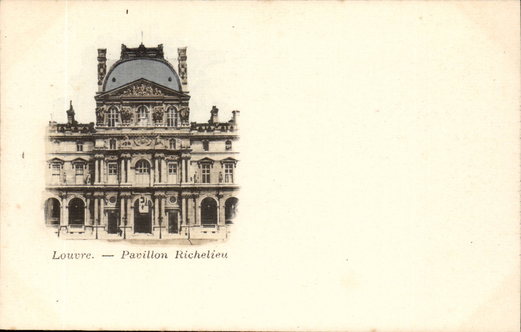 Paris -1 - Louvre - Pavillion Richelieu - CPA