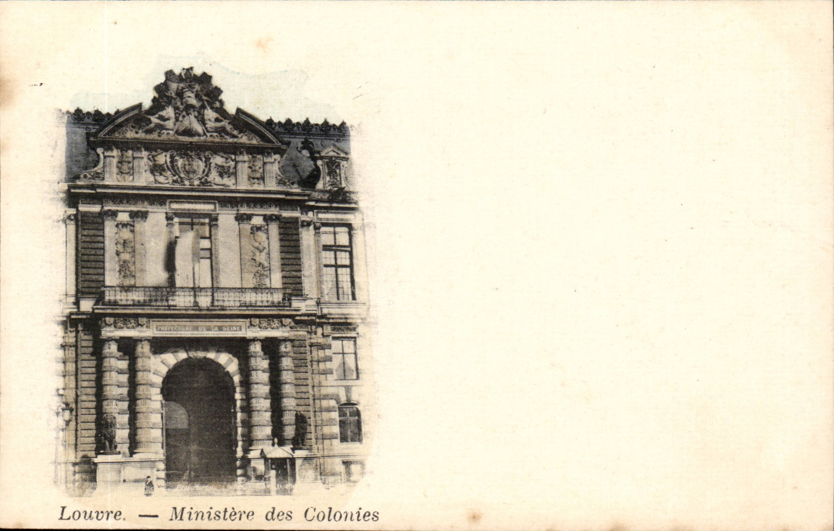 Paris -1 - Louvre - Ministere des Colonies - CPA