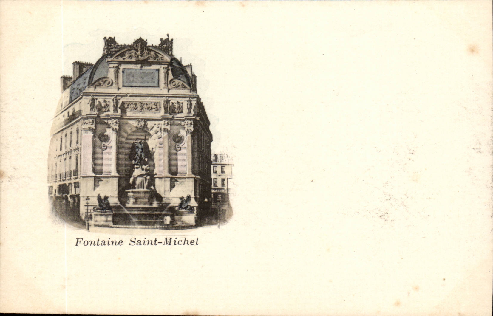 Paris - 4 - Fountain Saint Michel - CPA