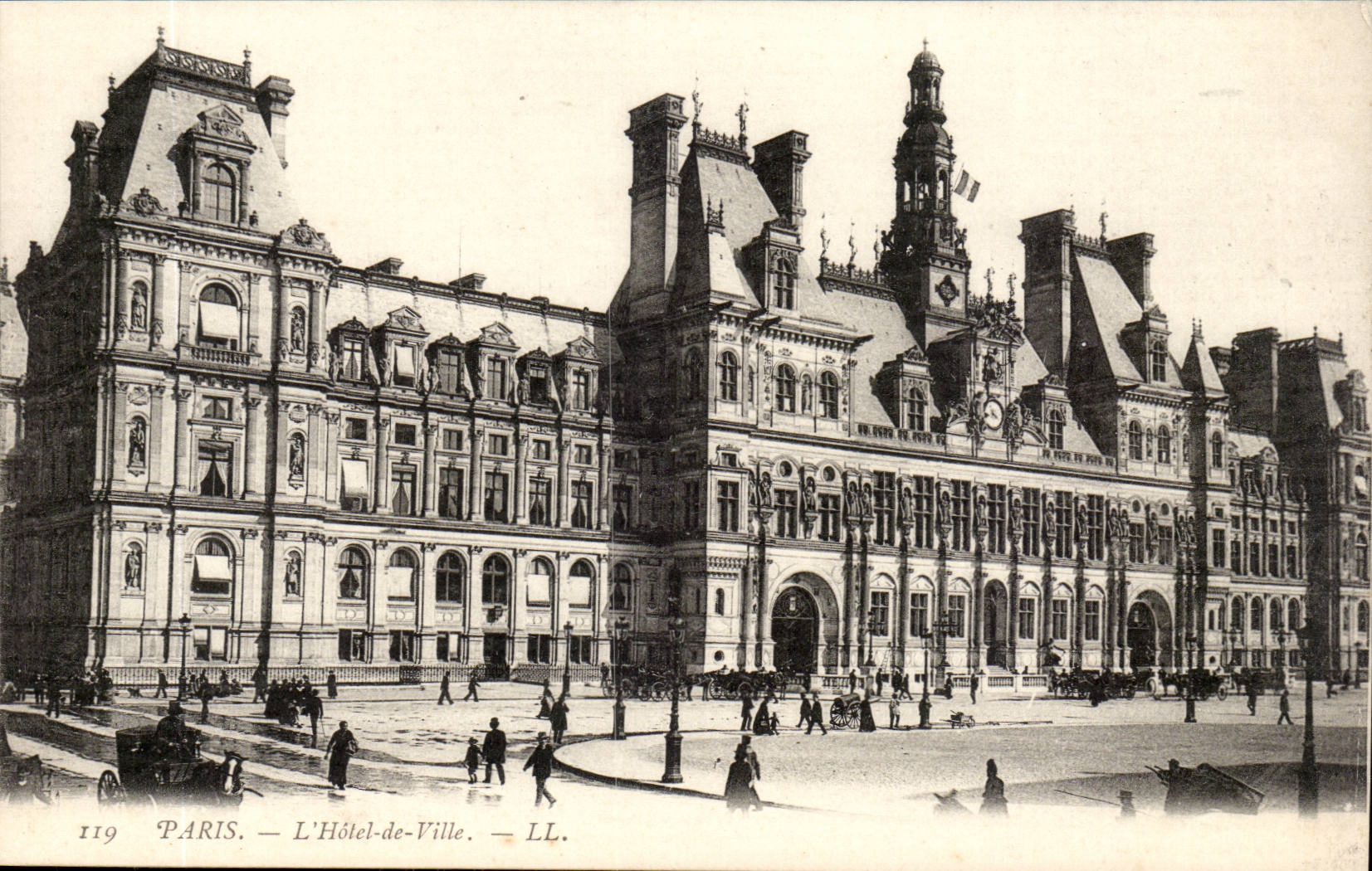 Paris - 4 - the Town hall - CPA