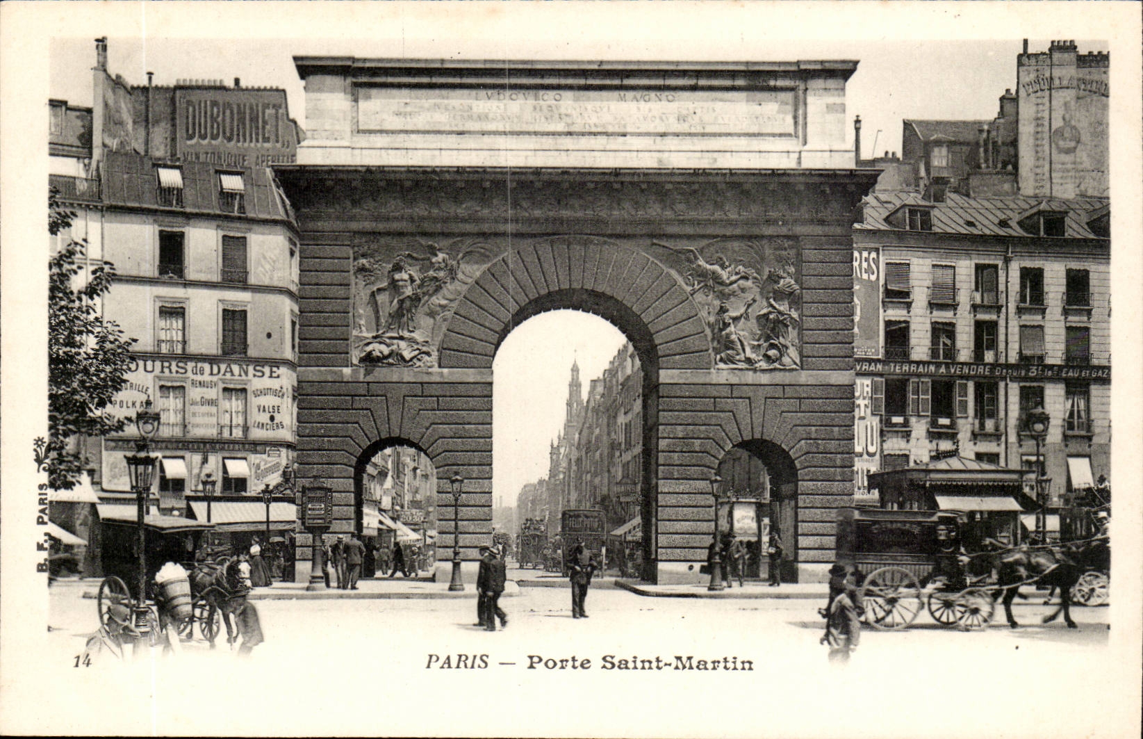 Paris - 10 - Gate Saint Martin - CPA