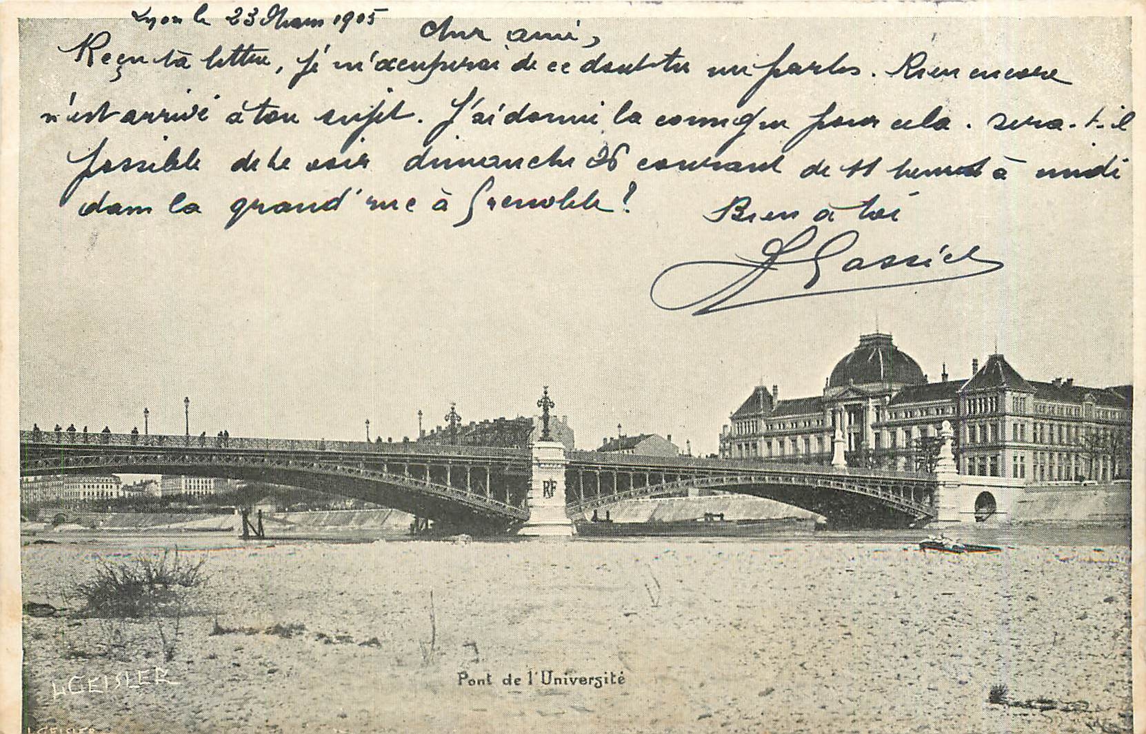 CPA Pont de l'Universite 