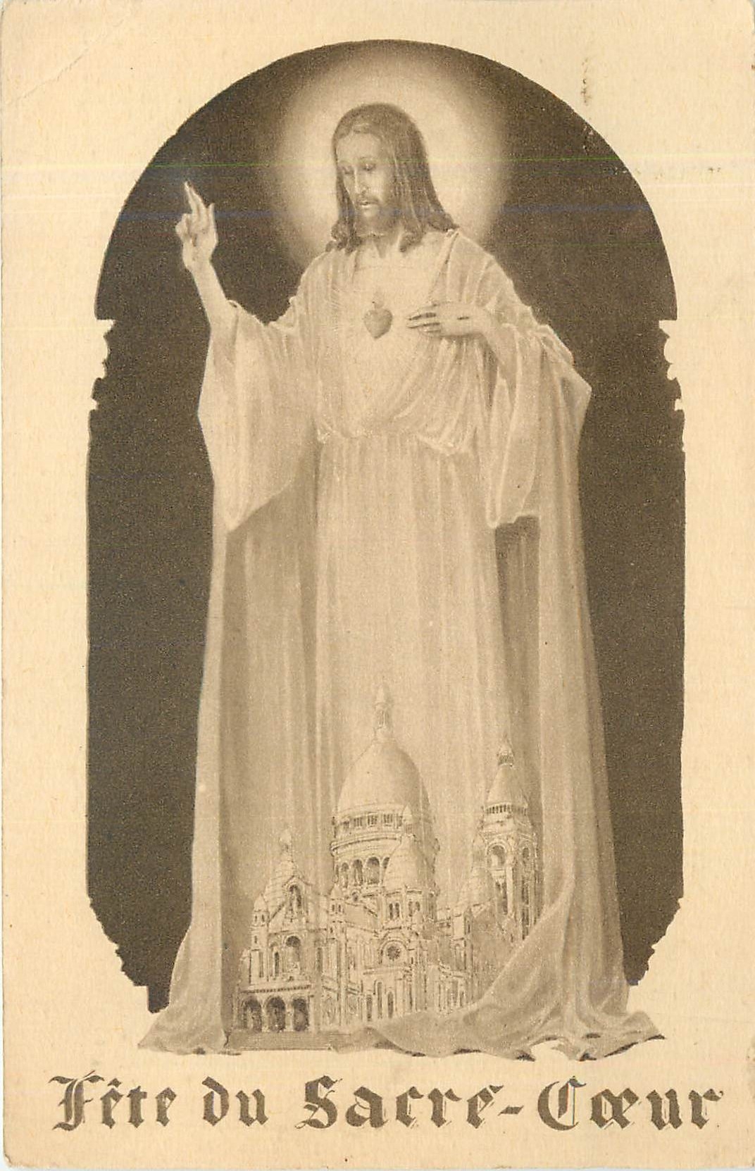 CPA Fete du Sacre Coeur 