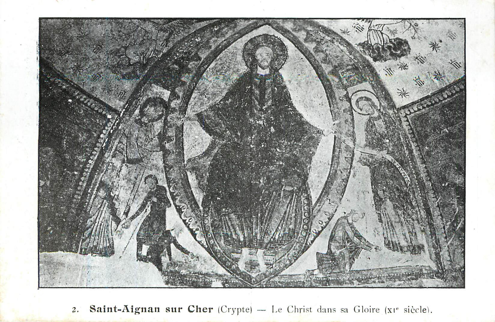 CPA Saint Aignan sur Cher Crypte Le Christ dans sa Gloire