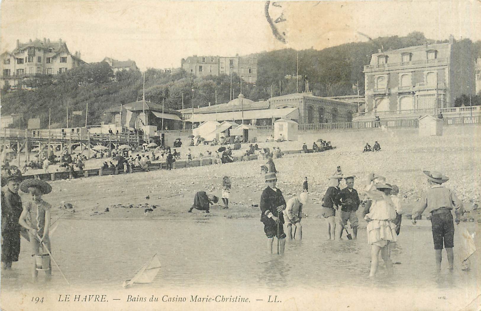 CPA Le Havre Bains du Casino Marie Christine Enfants