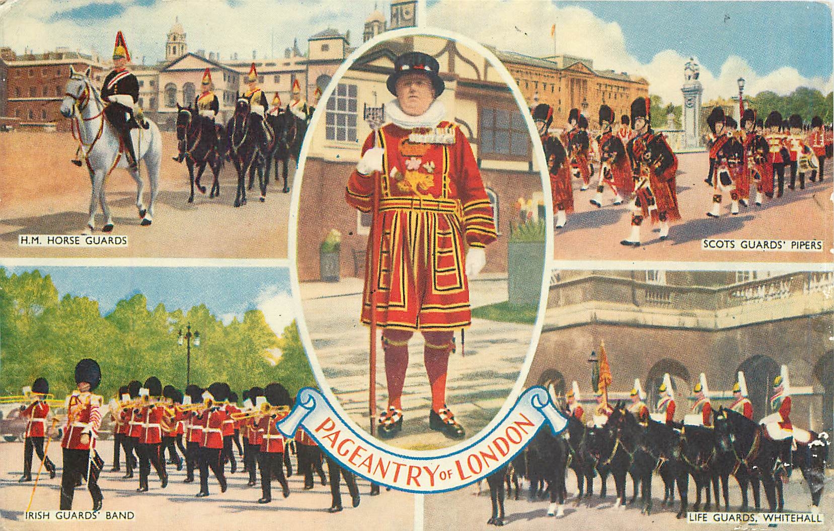 CPM Pageantry of London  Horse Guard Irish guards Scots Guards Militaria