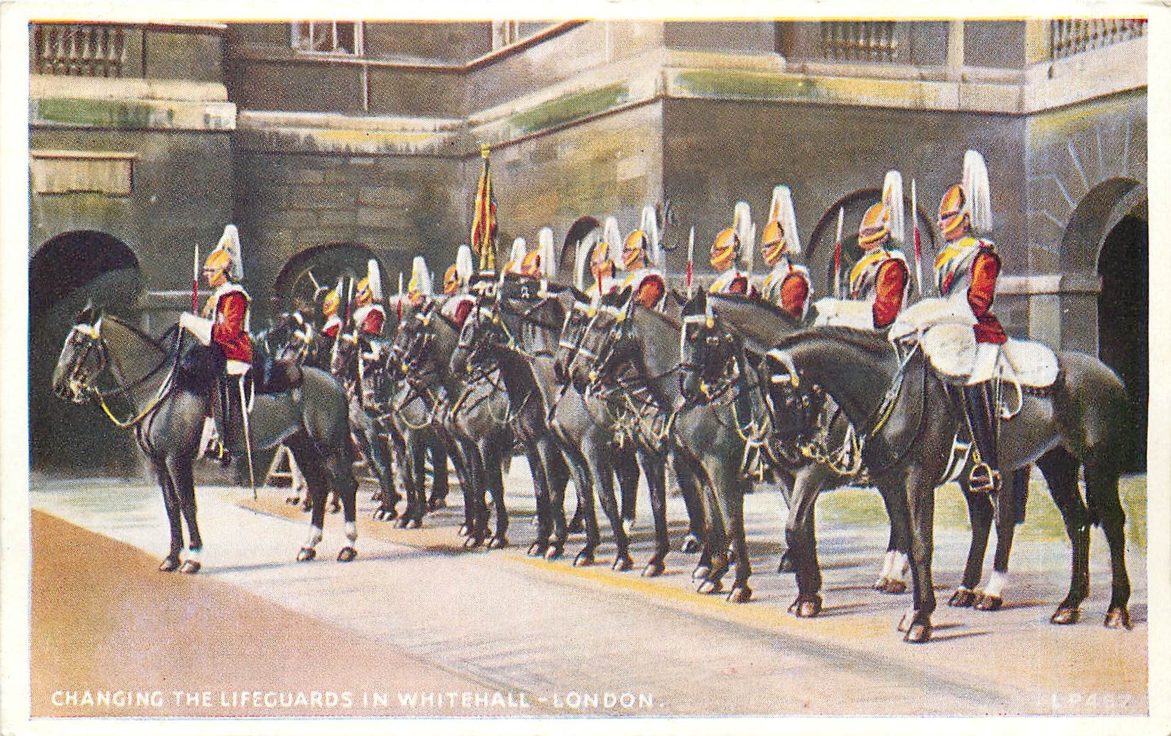 CPA Changing the Lifeguards in Whitehall London Militaria