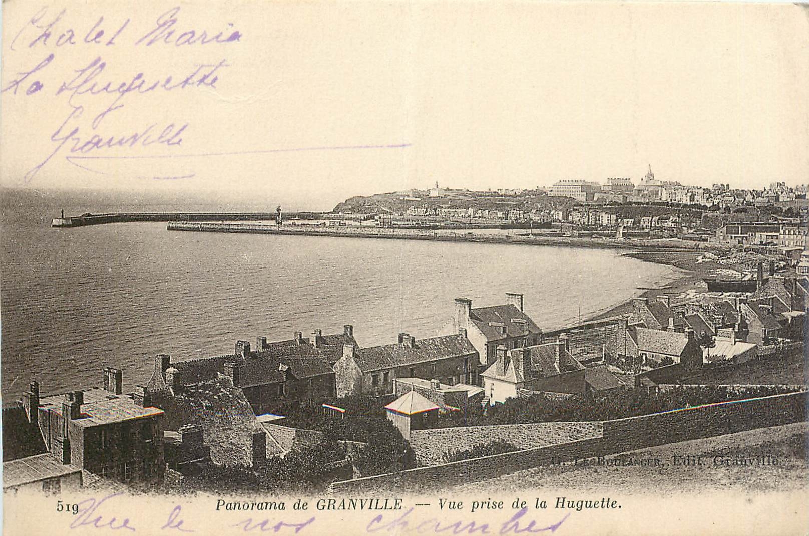 CPA Panorama de Granville Vue prise de la Huguette