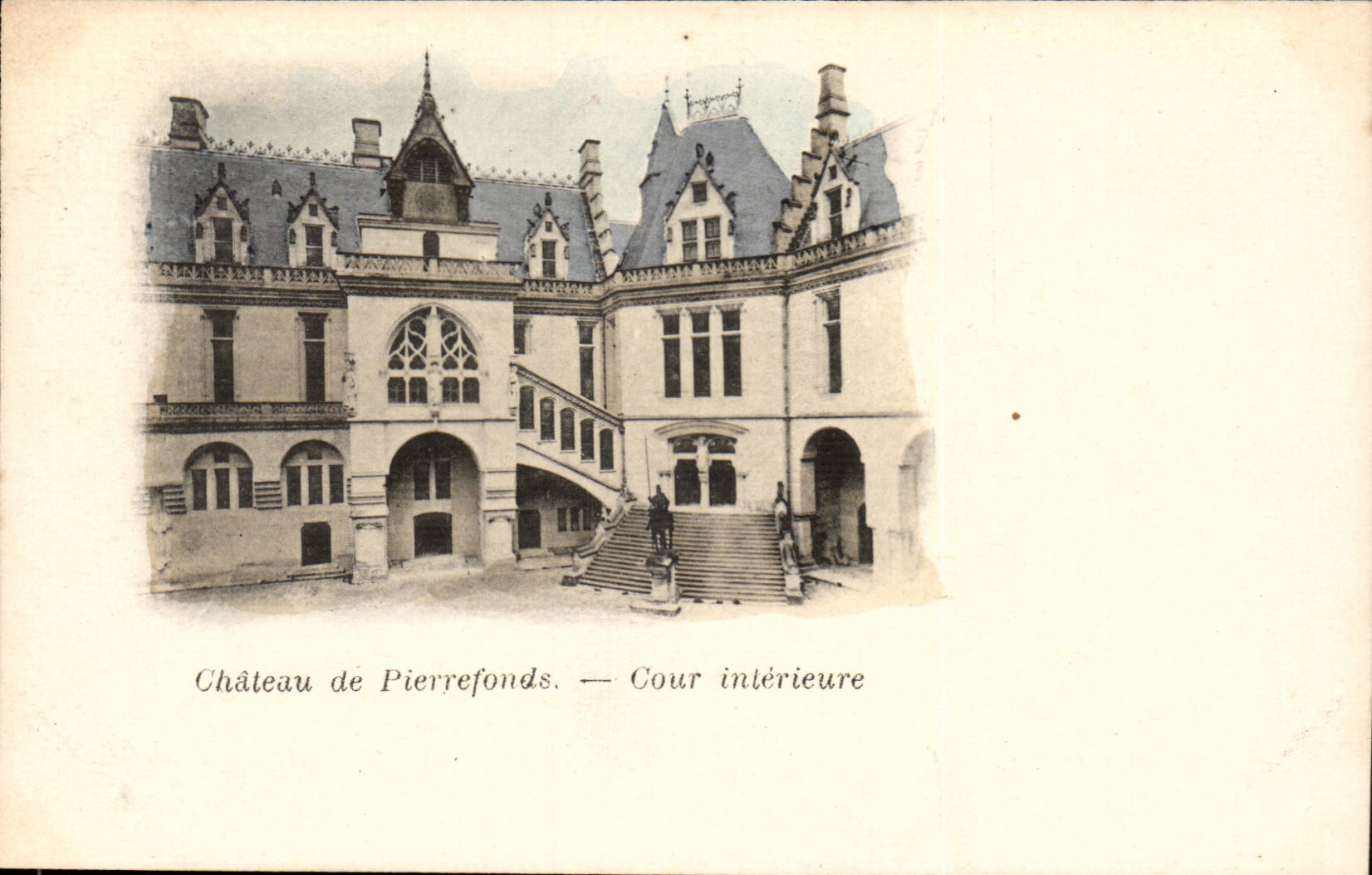 Castle of Pierrefonds - Interior Court CPA