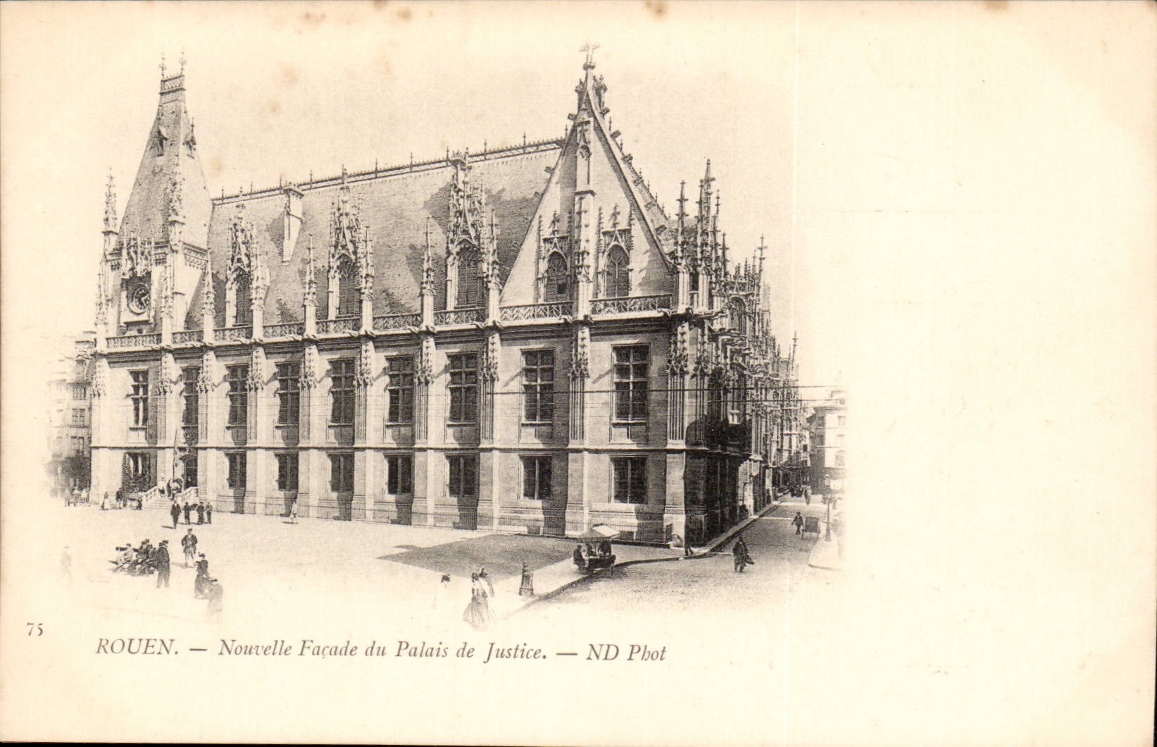Rouen - News Frontage of the Law courts CPA