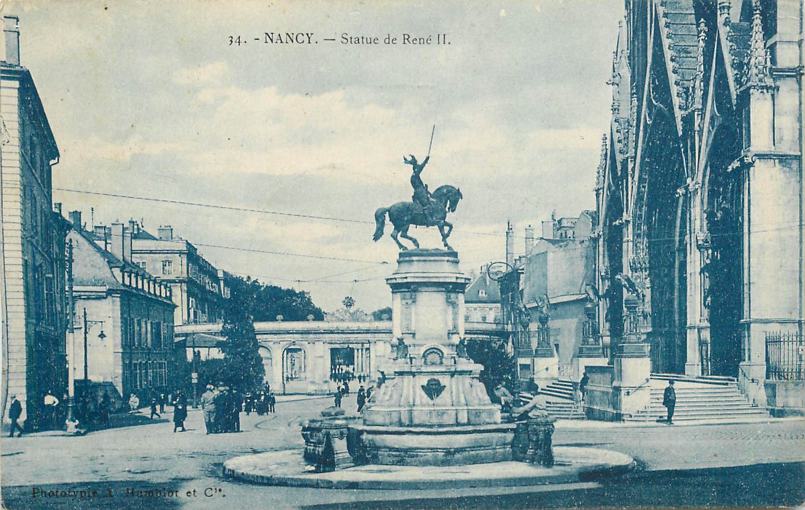 CPA Nancy Statue de Rene II 
