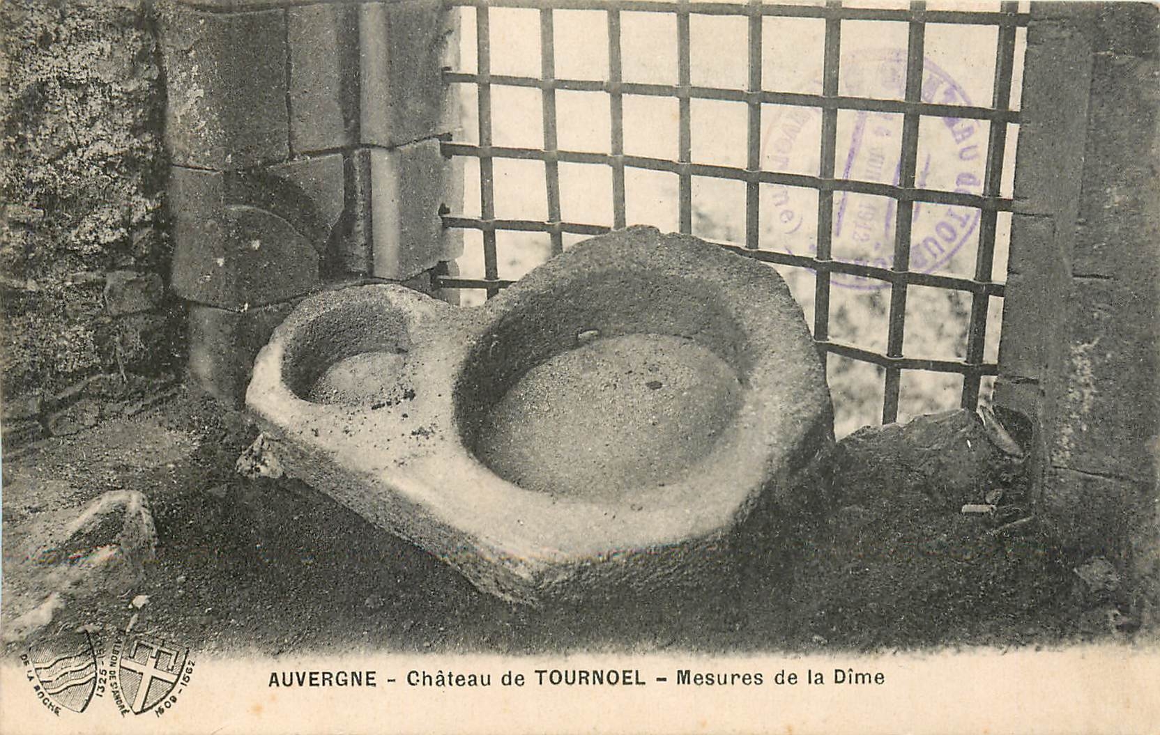 CPA Auvergne Chateau de Tournoel Mesures de la Dime 