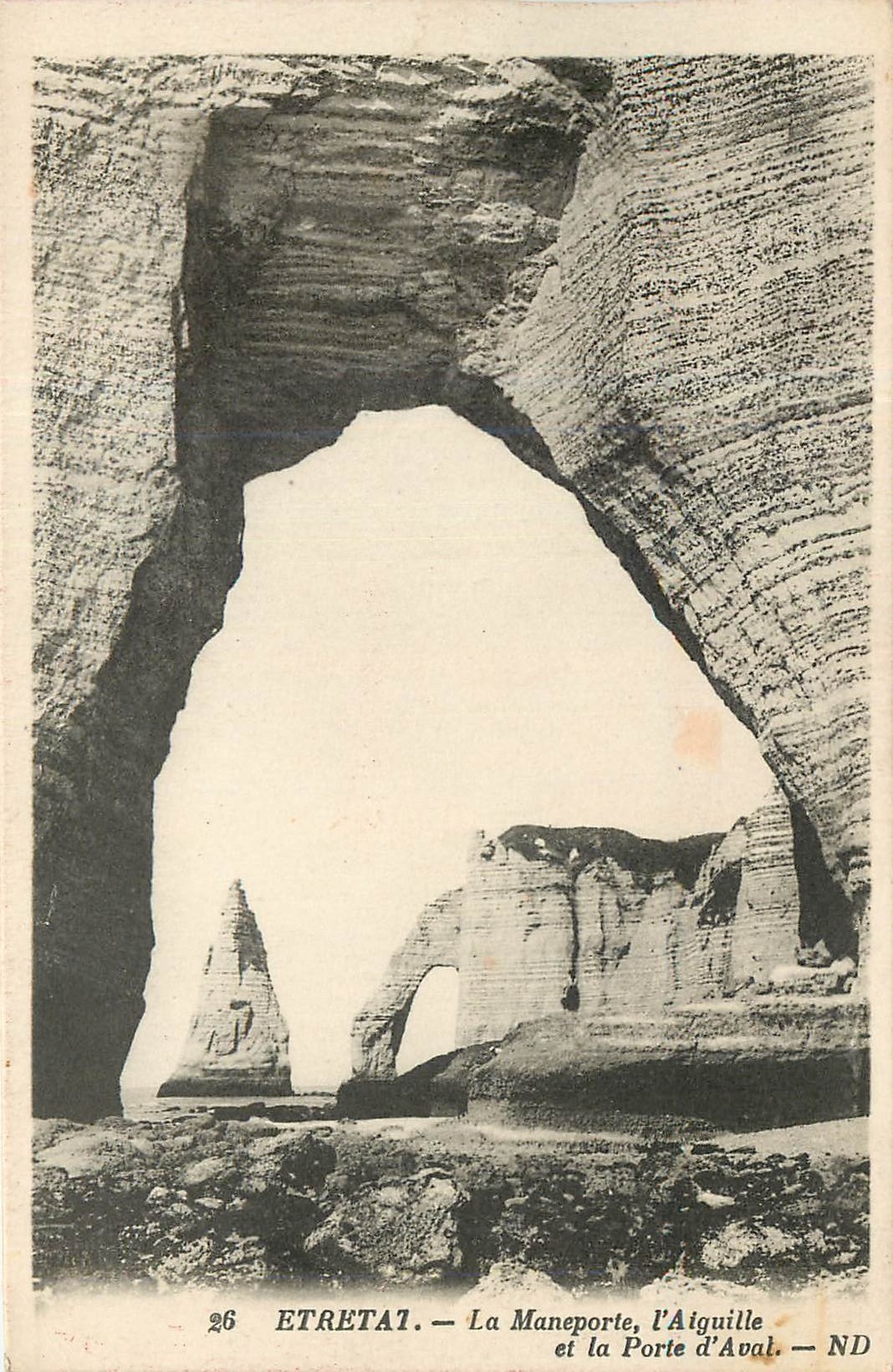 CPA Etretat La Maneporte l'Aiguille et la Porte d'Avat