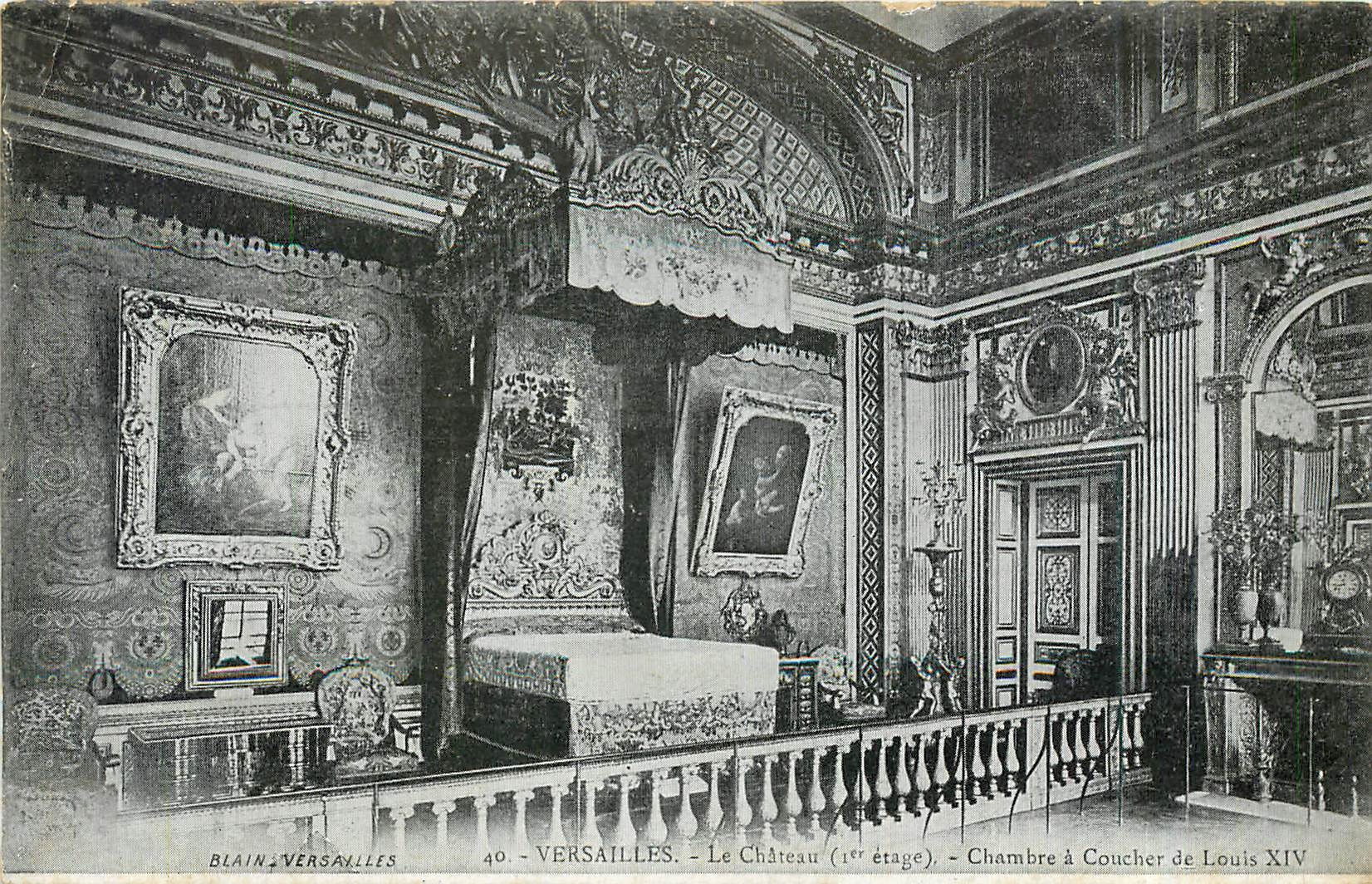 CPA Versailles Le Chateau Chambre a Coucher de Louis XIV