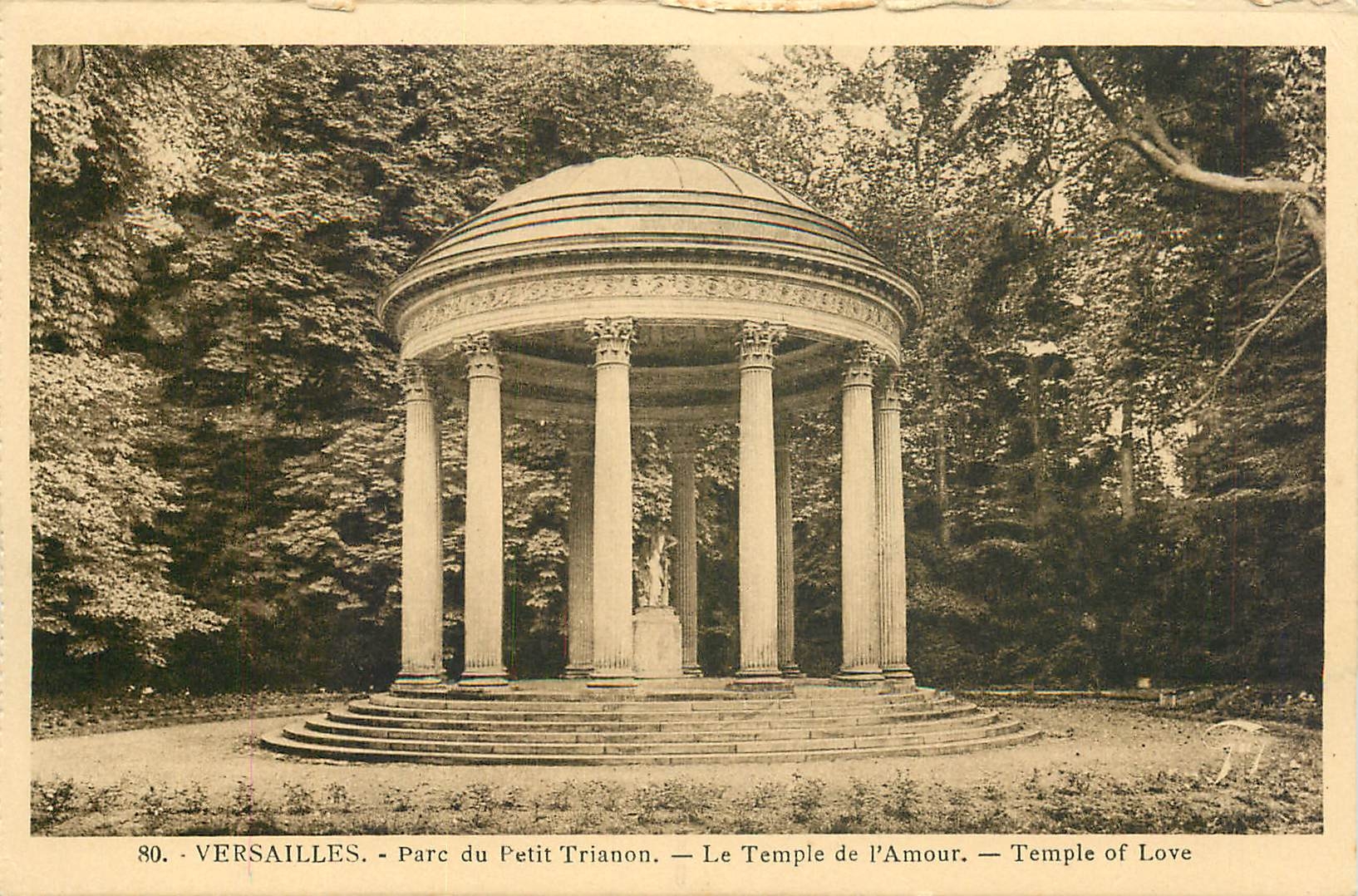 CPA Versailles Parc du Petit Trianon Le Temple de l'Amour 