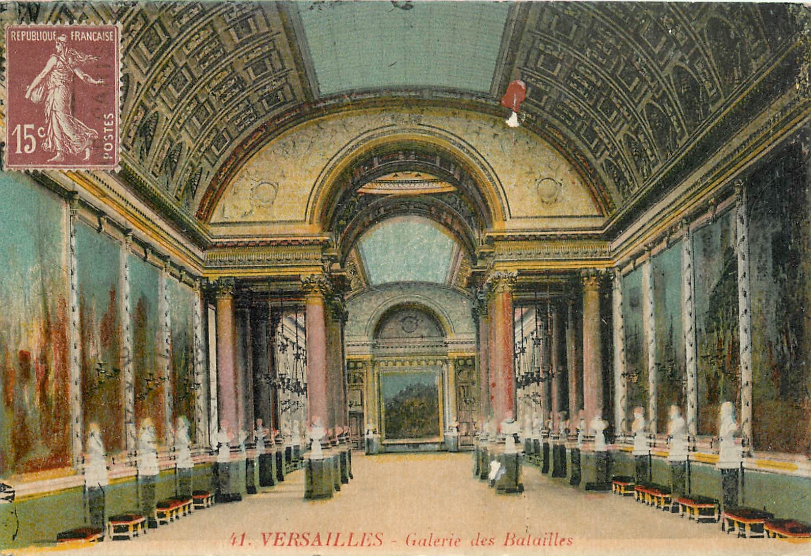 CPA Versailles Galerie des Batailles 