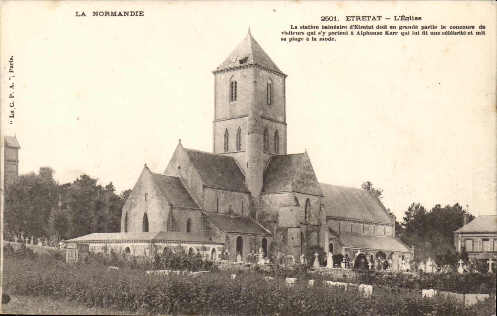 Etretat CPA L'eglise