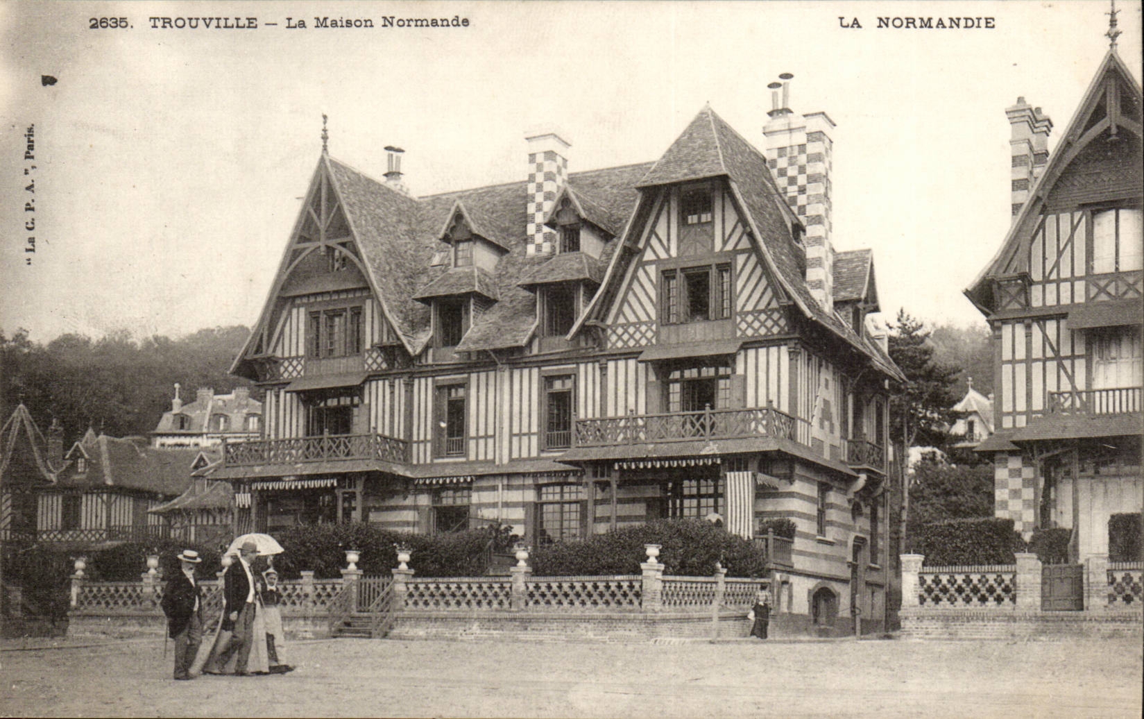 Trouville CPA the house Norman