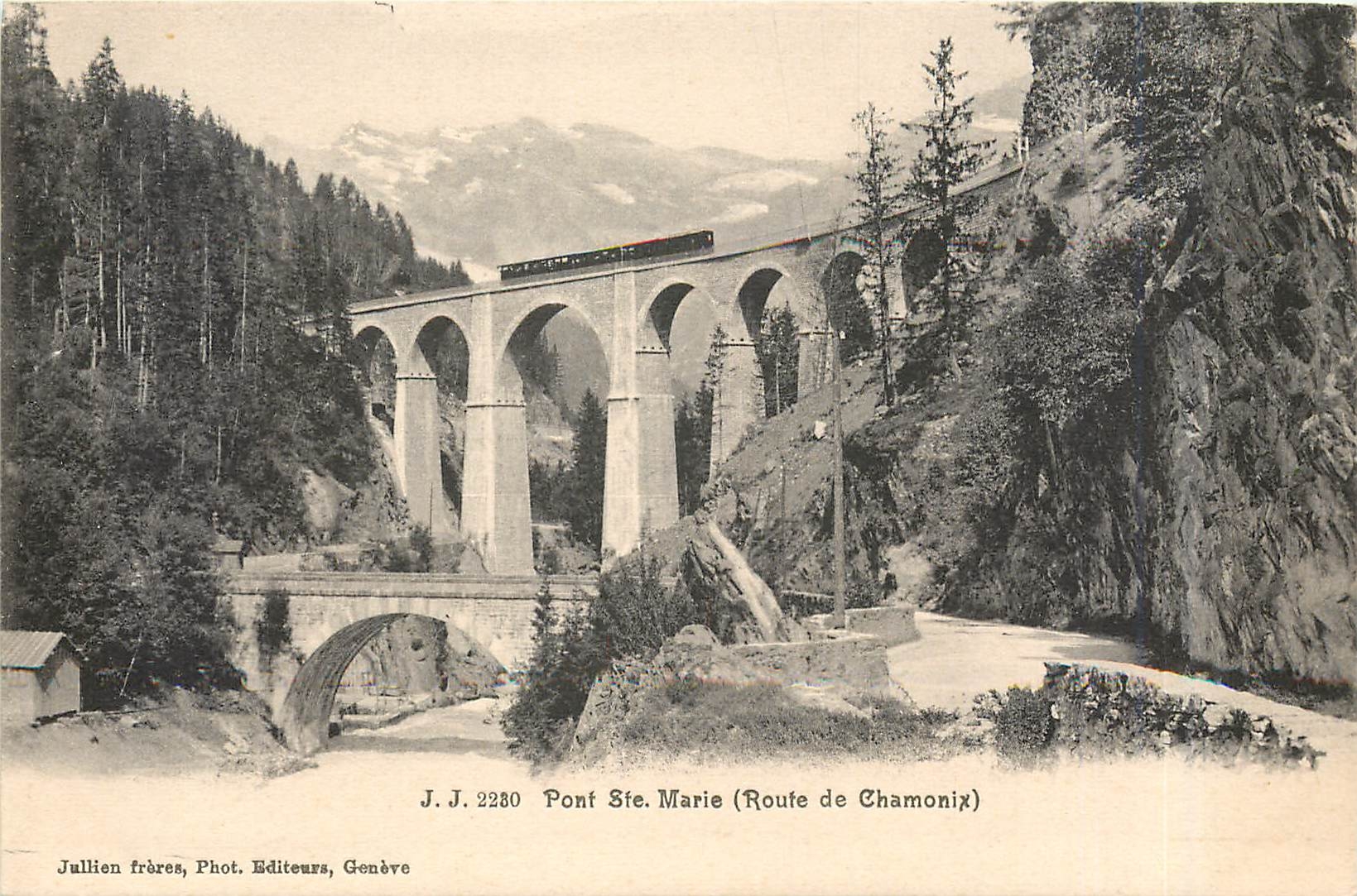 CPA Pont-Ste Marie (Route de Chamonix)