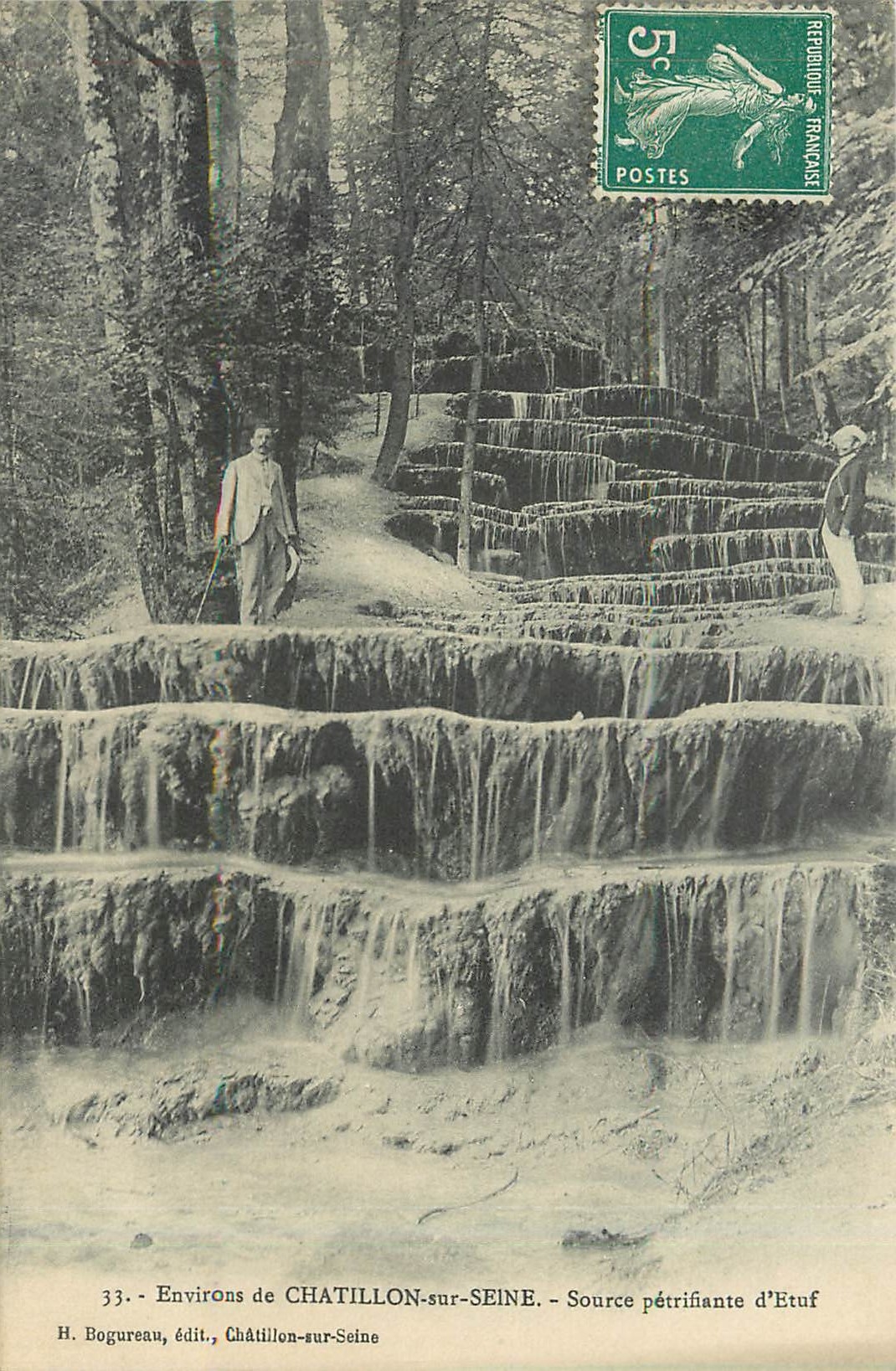 CPA Environs de CHATILLON-sur-SEINE Source petrifiante d'Etuf