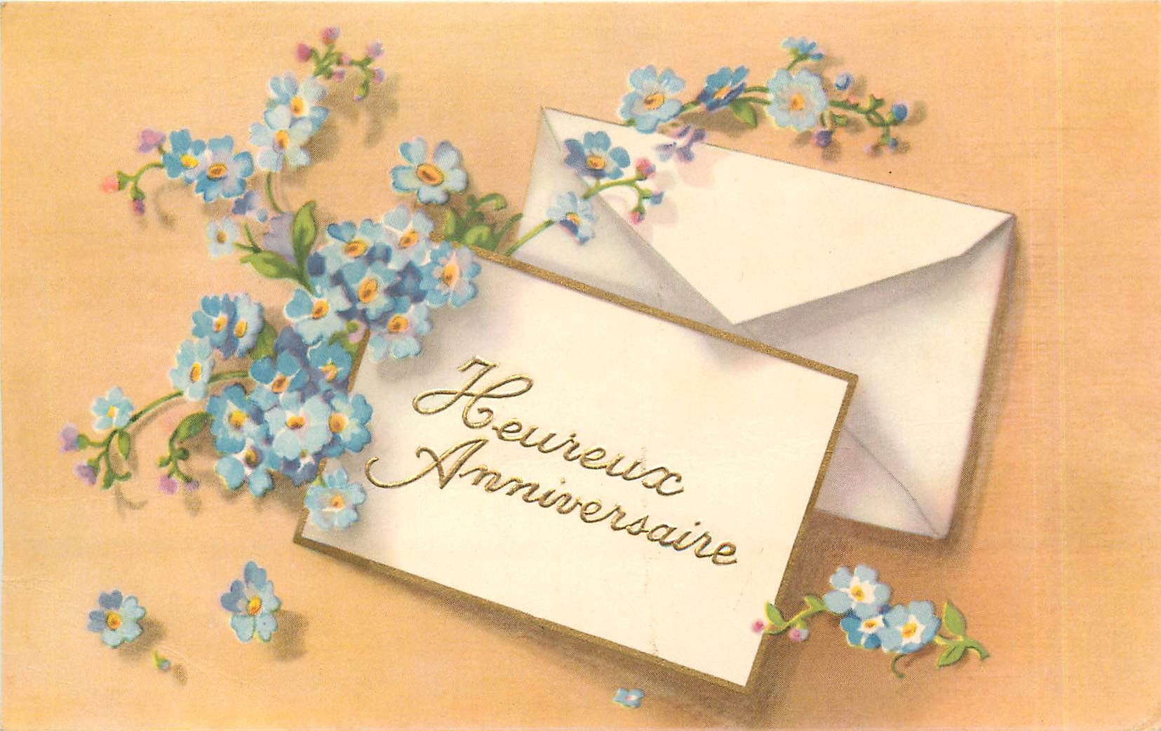 CPM Anniversaire