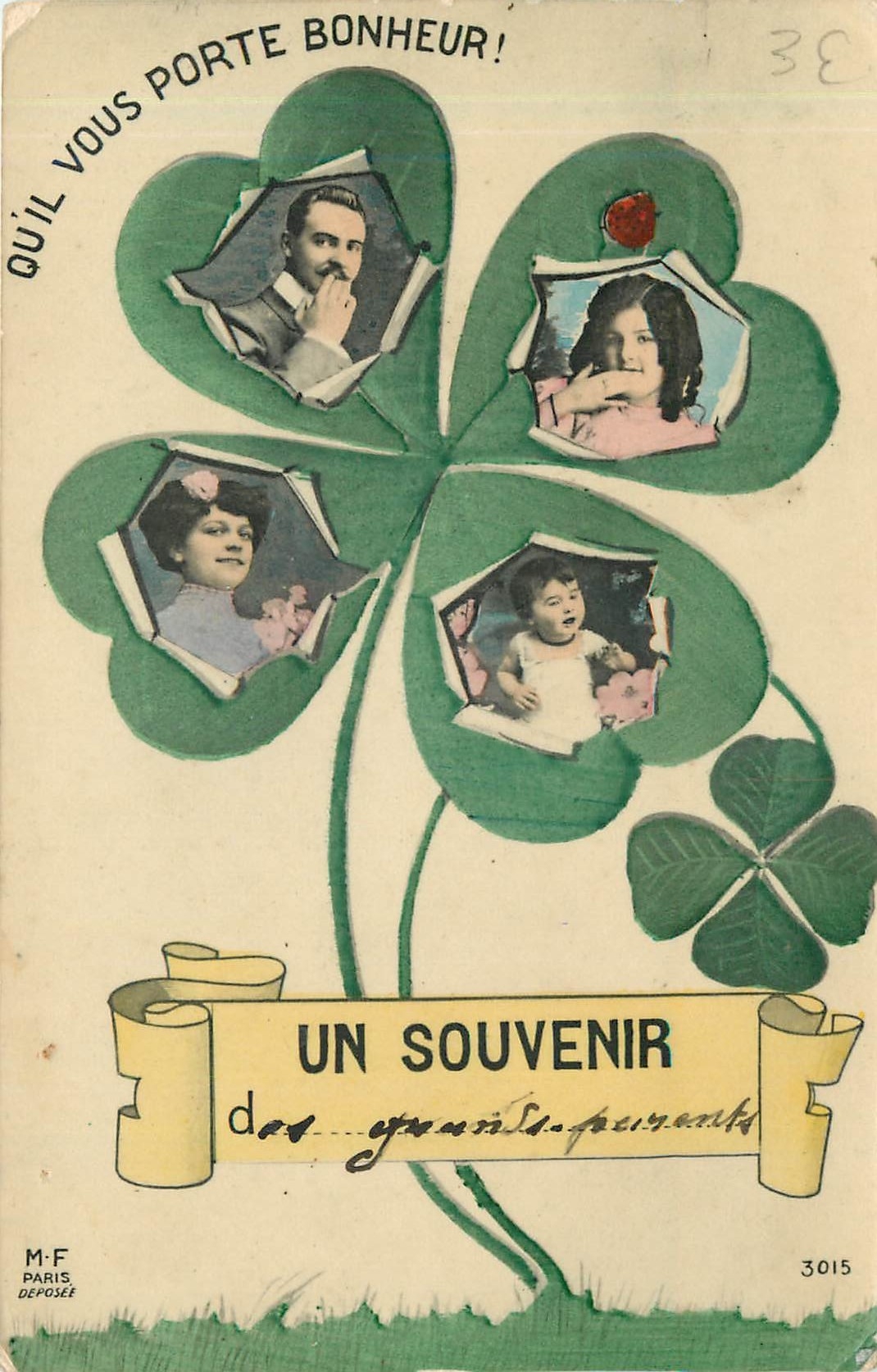 CPA Qu'il vous porte Bonheur