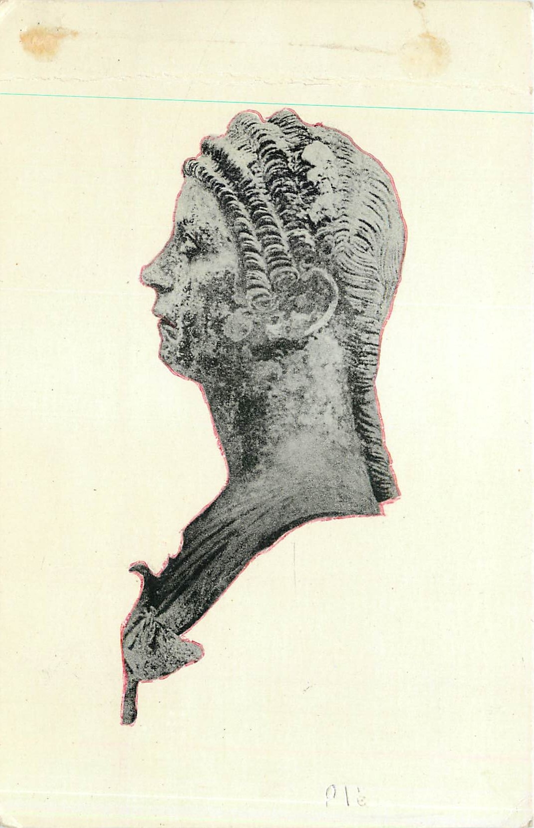 CPA Pro Alésia Buste de gallo-romaine